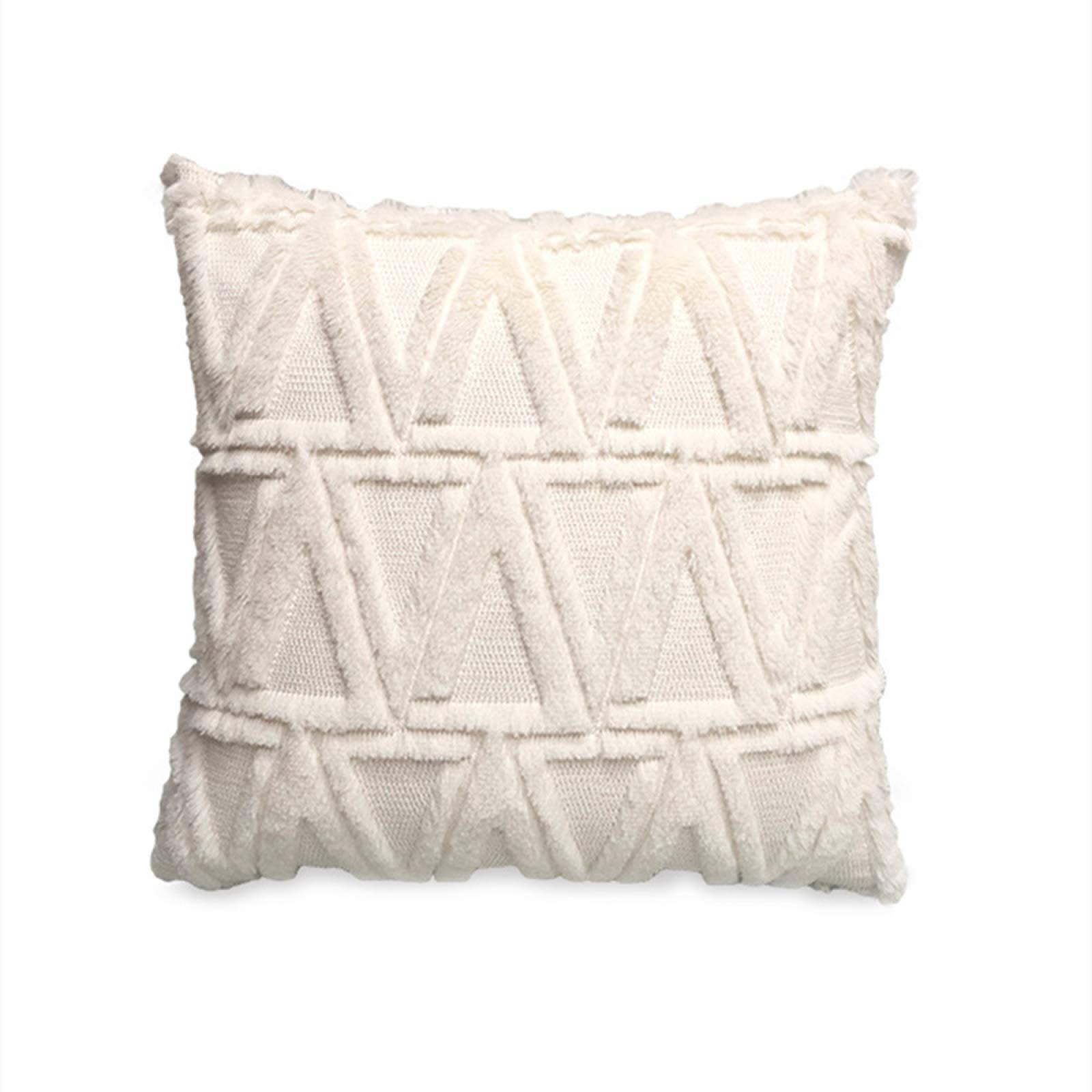 Premium 18x18 Inch White Decorative Throw Pillows for Bed & Couch - Soft Indoor Decorative Cushion Inserts - Perfect for Living Room, Bedroom & Home Decor