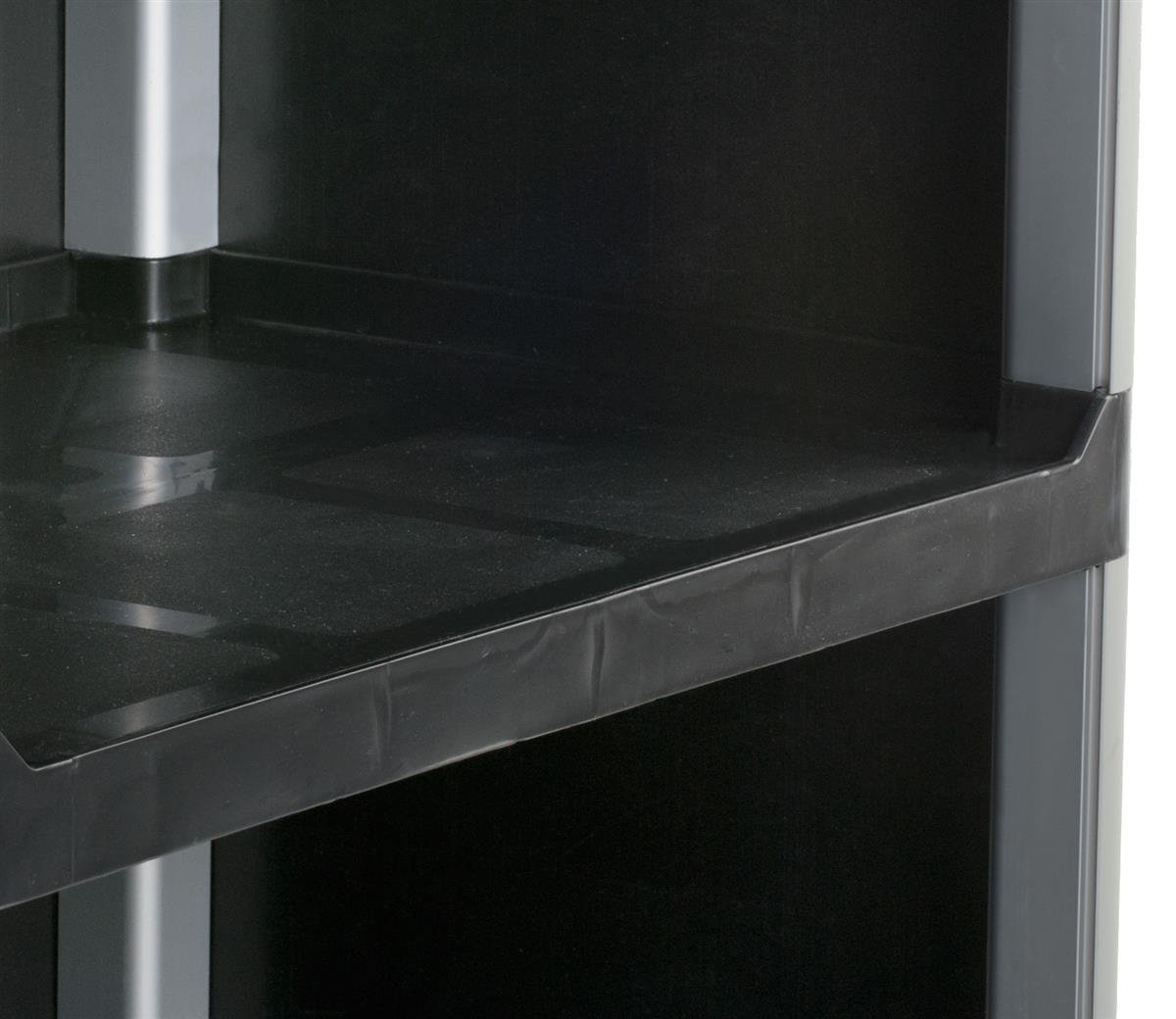 Heavy Duty Commercial Bus Cart with Trash Bin Attachment & Enclosed Storage - Organize Cleaning Supplies & Dishes - Perfect for School Cafeterias, Restaurants & Event Catering