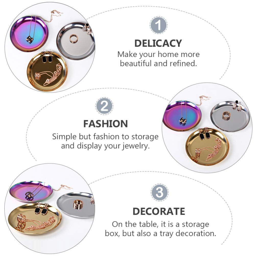 Cabilock 3-Piece Jewelry Organizer Set - Stylish Bracelet, Necklace, Ring & Earring Display Tray for Jewelry Storage & Display | Perfect for Dresser, Vanity, Travel & Gift Giving