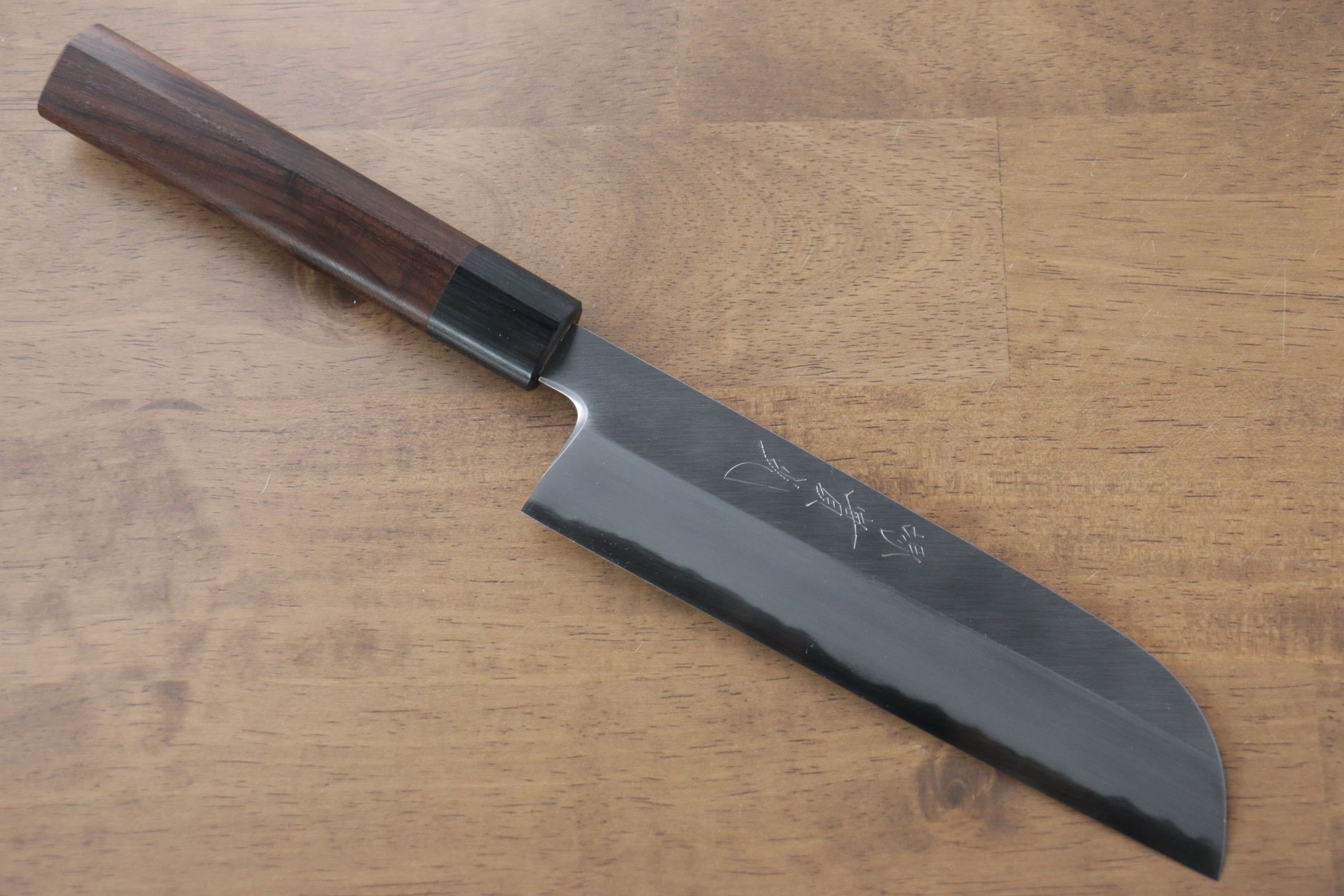 Premium Jikko White Steel No.2 Kamagata Usuba 180mm Japanese Chef Knife with Shitan Handle - Professional Sushi & Vegetable Cutting Tool for Home Cooks & Chefs