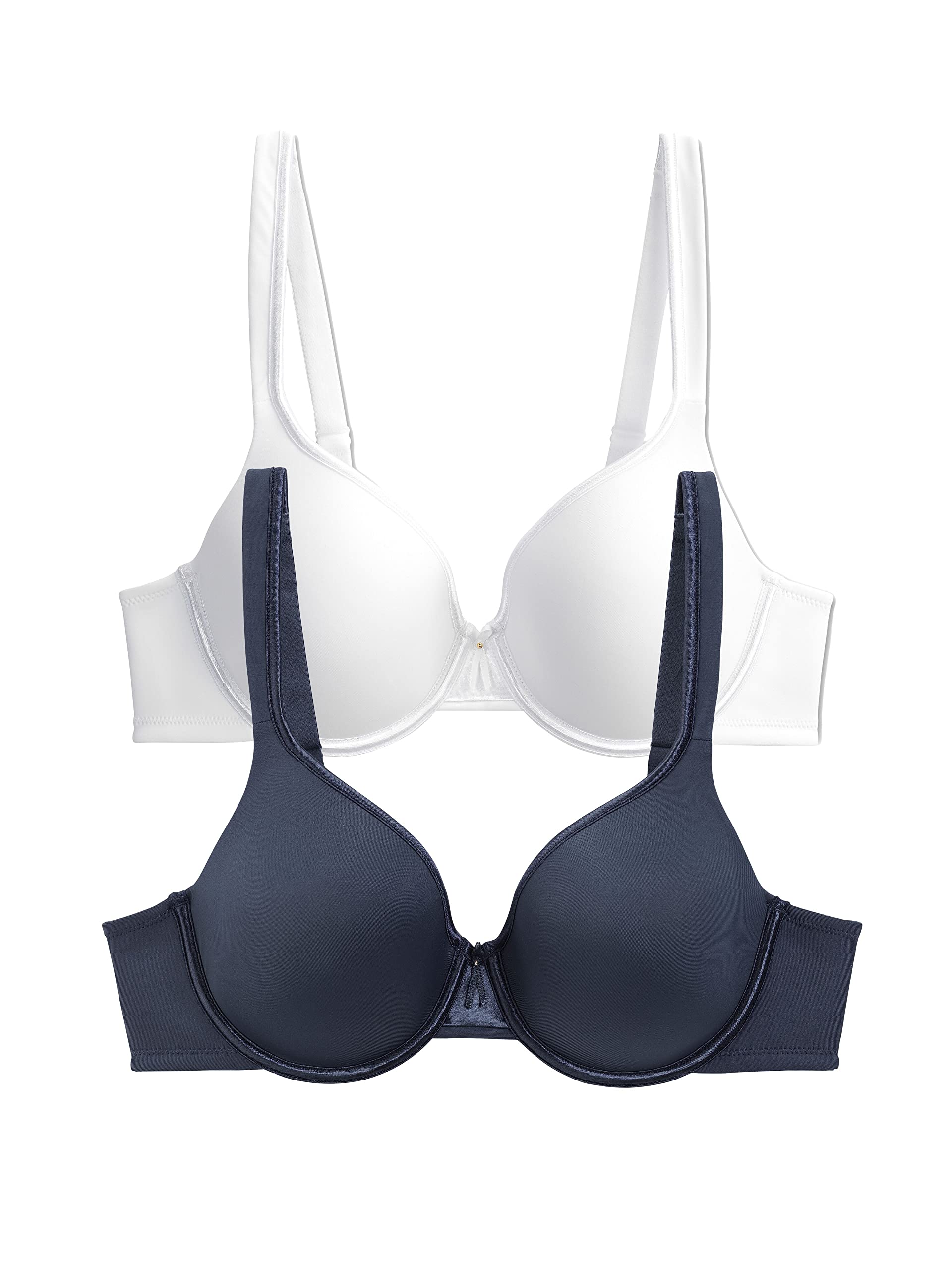 Vanity Fair Women's Body Caress Full Coverage Convertible Bra - Comfortable Everyday Underwire Support for Work, Yoga & Lounge Wear