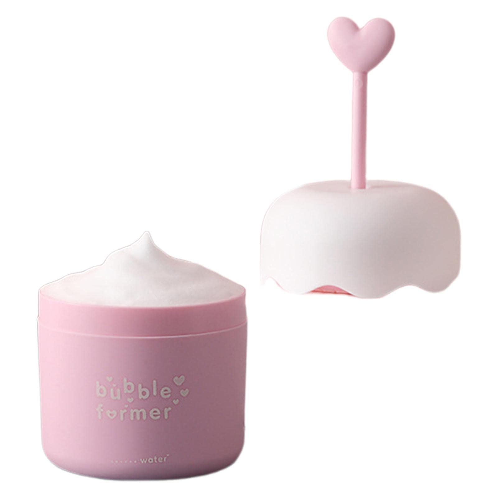 Foam Maker for Face Wash - Bubble Cleansing Cup for Skincare, Portable Facial Cleanser Foamer for Home, Travel & Camping - Ideal Gift (Pink) | Perfect for Daily Cleansing, Spa Days & On-the-Go Beauty Routine