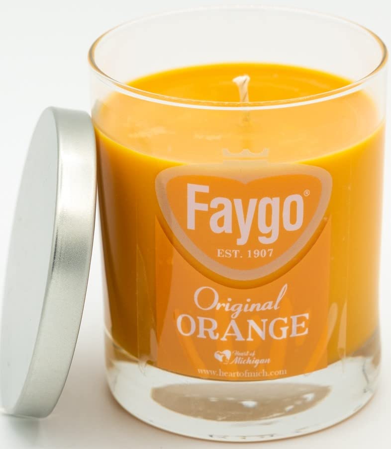 12oz Faygo Original Orange Scented Candle - Soda Pop Inspired Home Fragrance for Relaxation & Nostalgic Decor