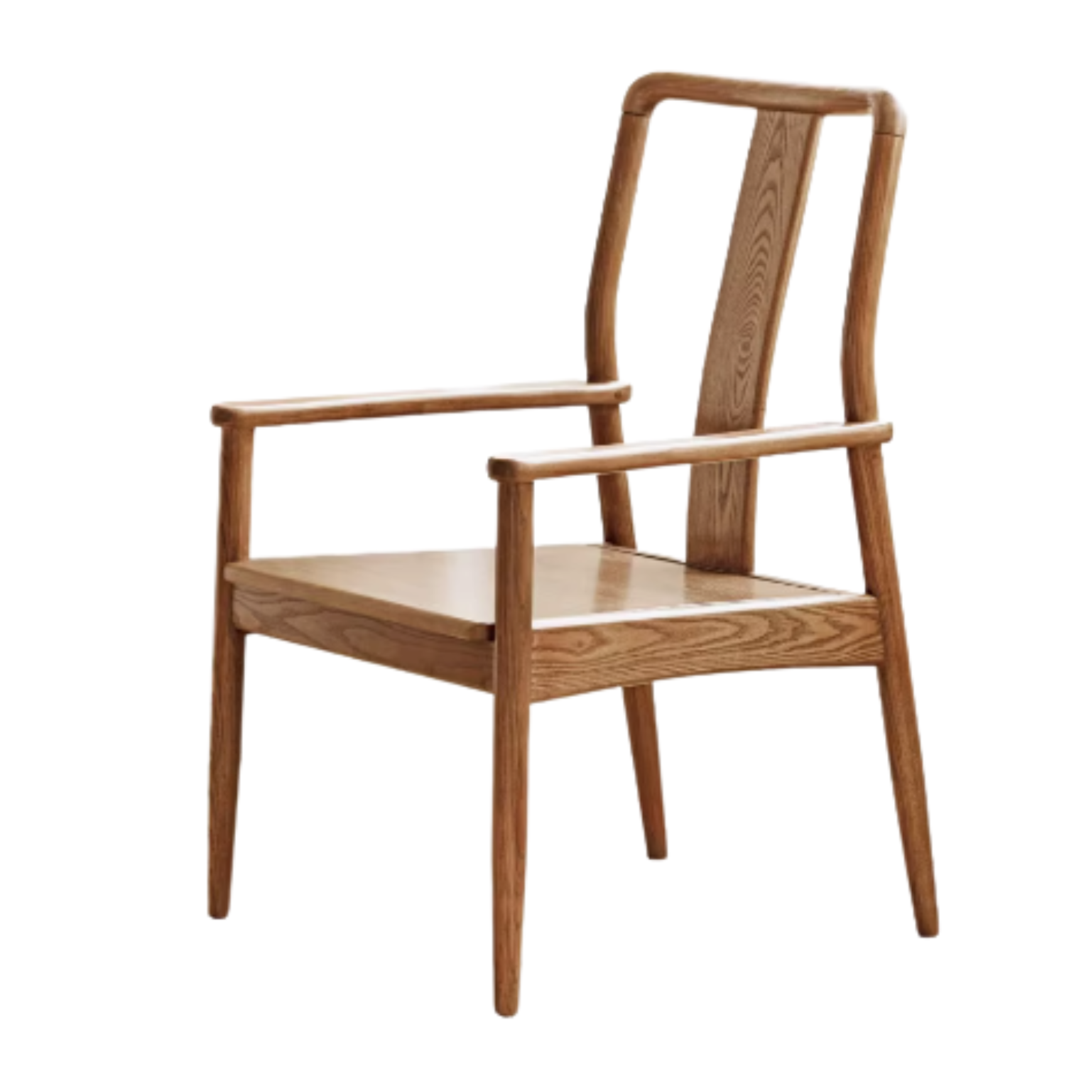 24.4x25.6x37.7 inch/ 62.7x65.2x96 cm/ natural wood color / Ash tea chair