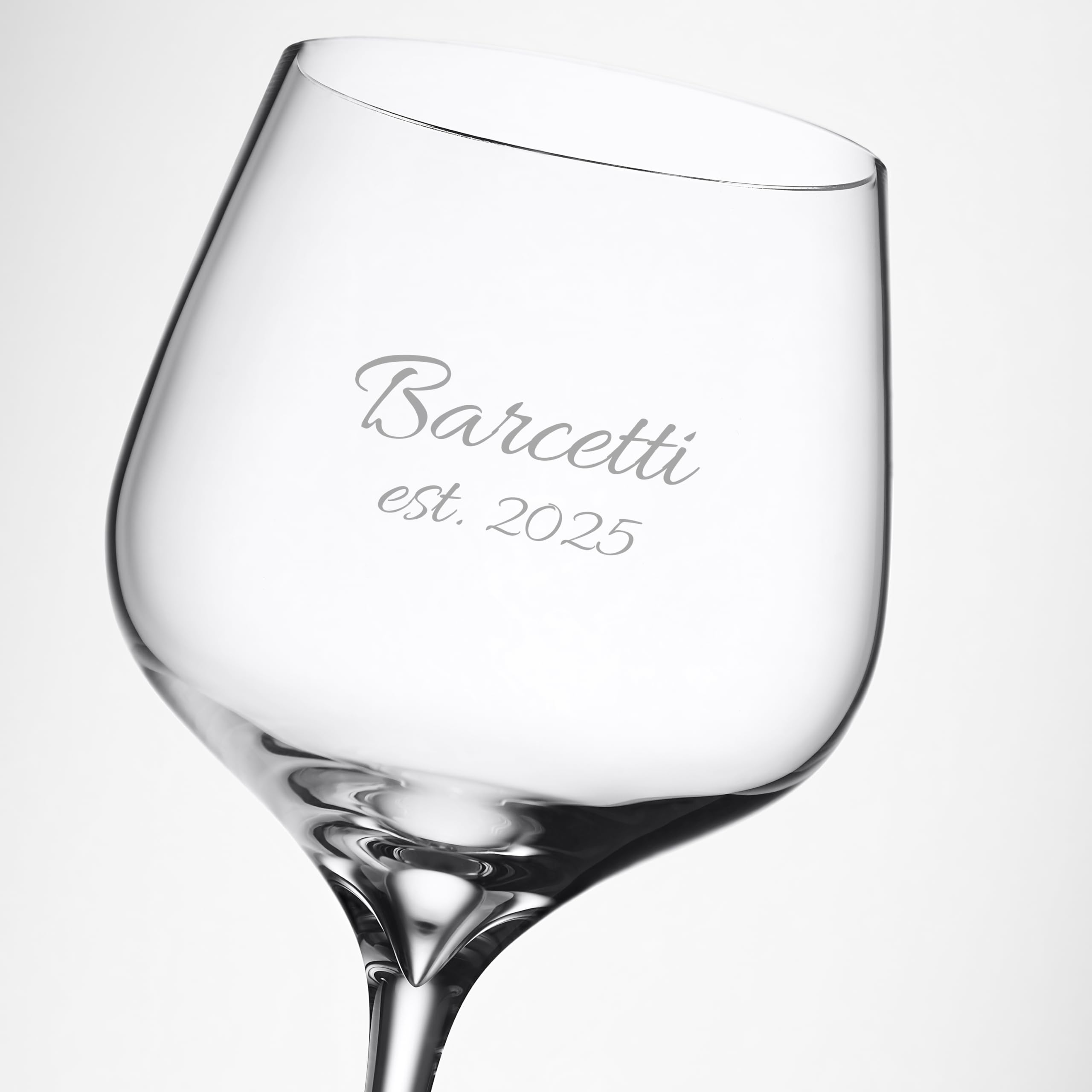 Waterford Personalized Elegance 7.4oz Crystal Dessert Wine Glasses Set of 2 - Custom Engraved Stemware for Moscato, Sauternes, Madeira & Sweet Wines | Perfect Gift for Wine Lovers, Anniversary, Wedding & Special Occasions | Elegant After-Dinner Drinkware for Fine Dining & Entertaining