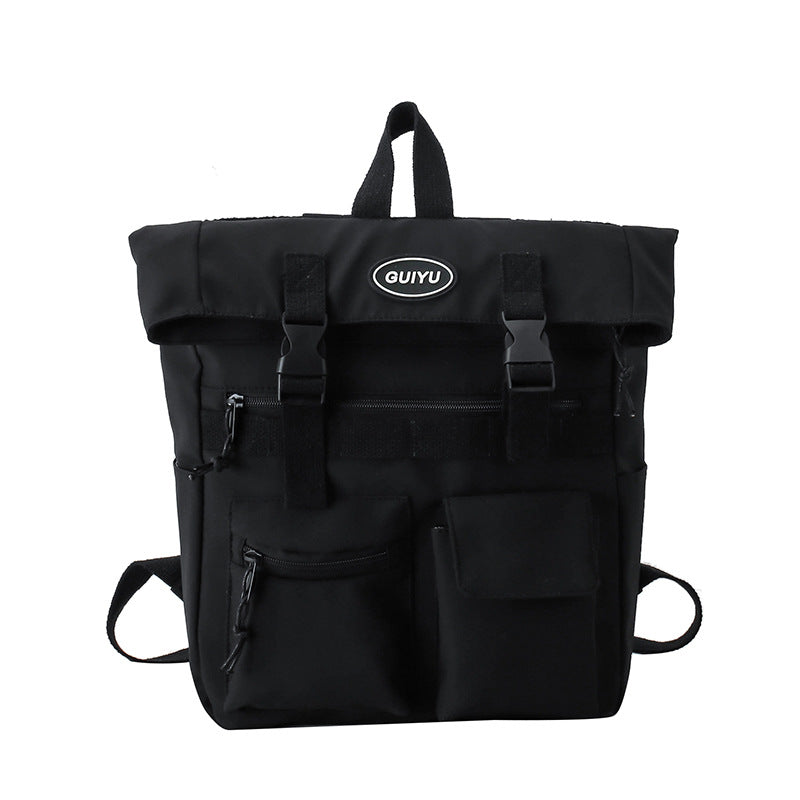 Stylish Women's Multi-Pocket Backpack with Buckle Design - Perfect for School, College & Travel | Durable Student Backpack for Everyday Use