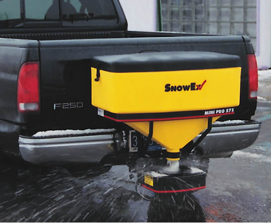 SnowEx Mini Pro 5.75 cu. ft. Tailgate Spreader SP 575X - Heavy Duty Salt & Ice Melt Spreader for Trucks & ATVs - Perfect for Winter Driveways, Parking Lots & Road Maintenance