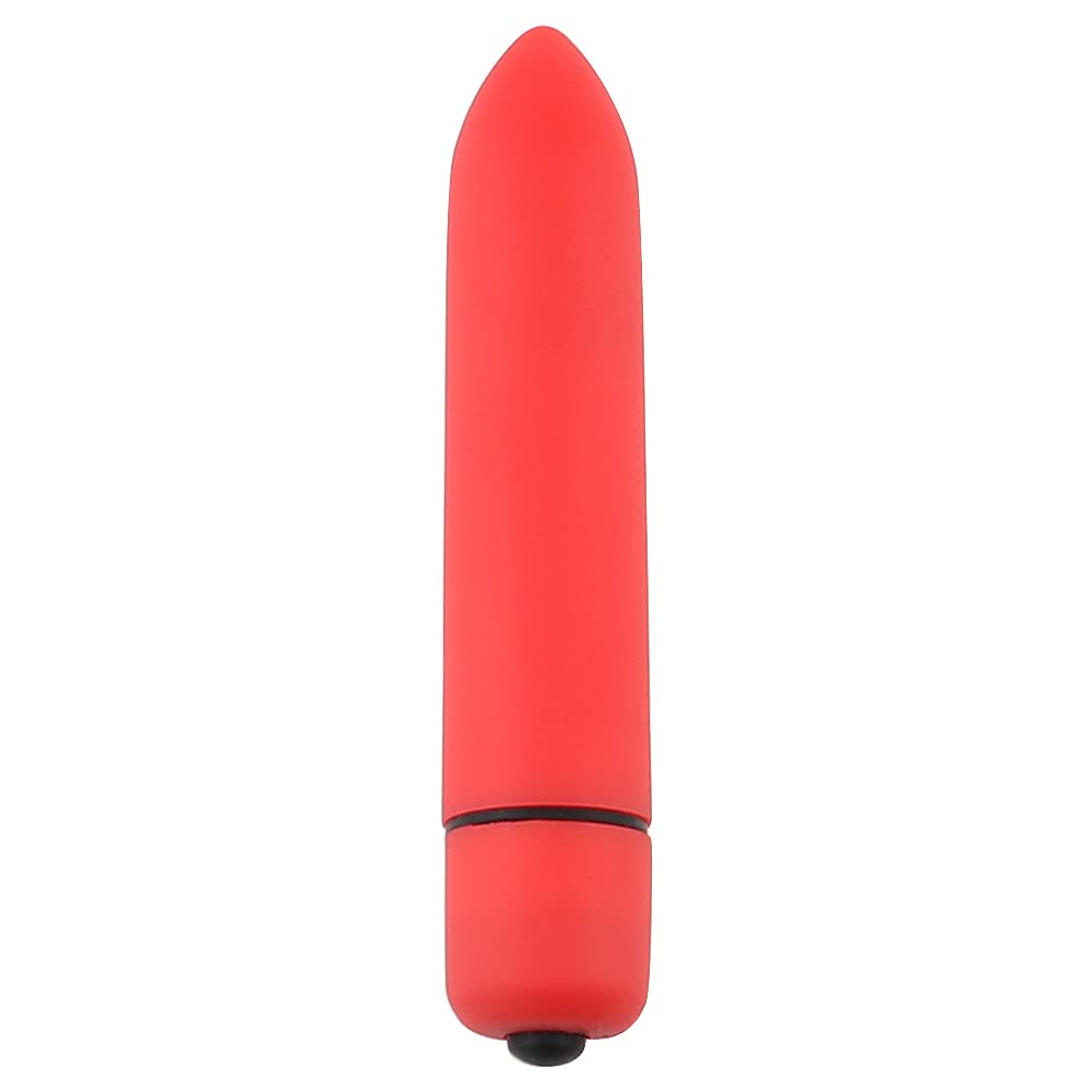 10-Speed Powerful Bullet Vibrator - Mini Waterproof Pocket Clitoral Stimulator for Women | Discreet Packaging | Perfect for Travel, Solo Play & Couples' Intimacy (Red)