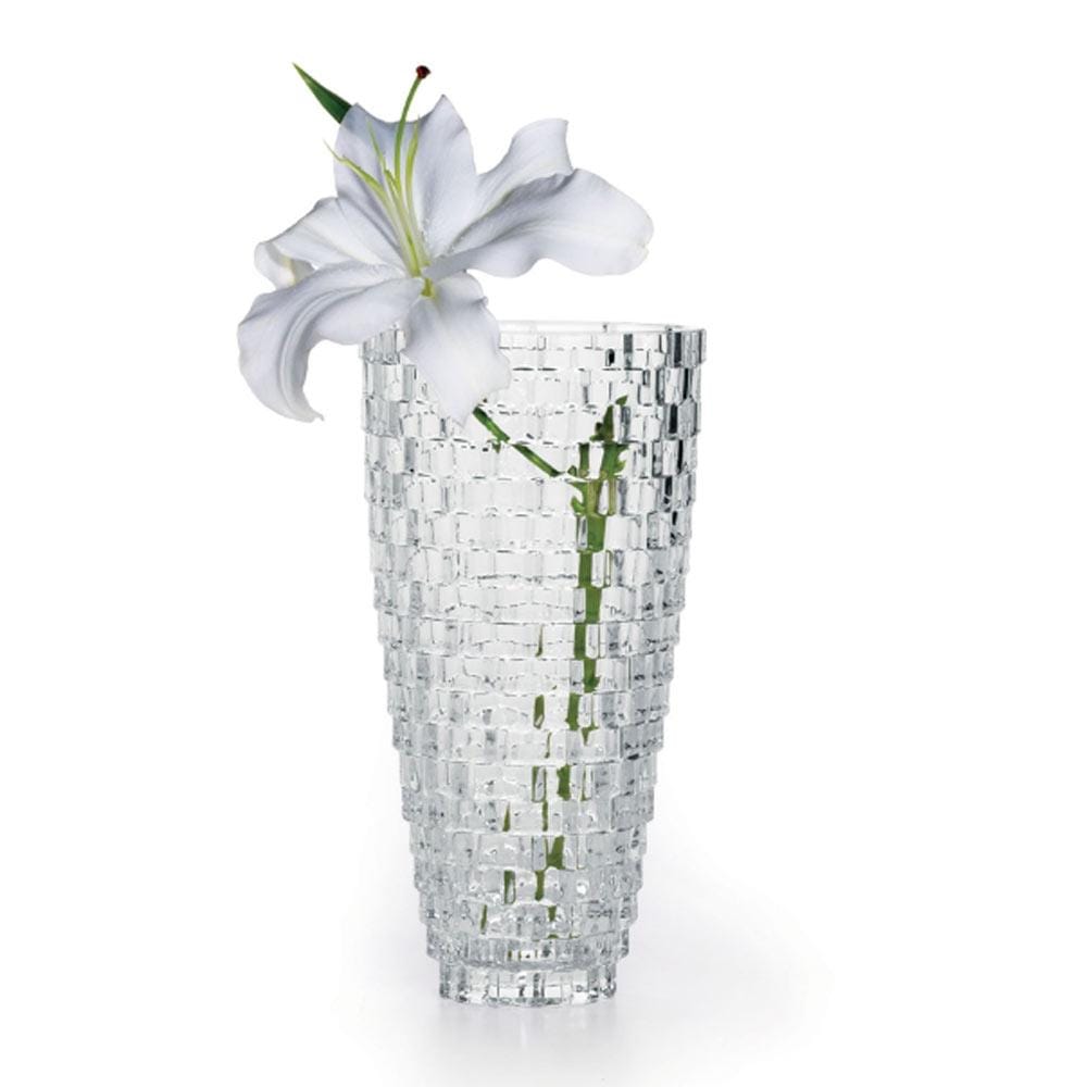 9 Inch Palazzo Glass Vase - Elegant Home Decor for Centerpieces, Wedding Flowers & Tabletop Displays