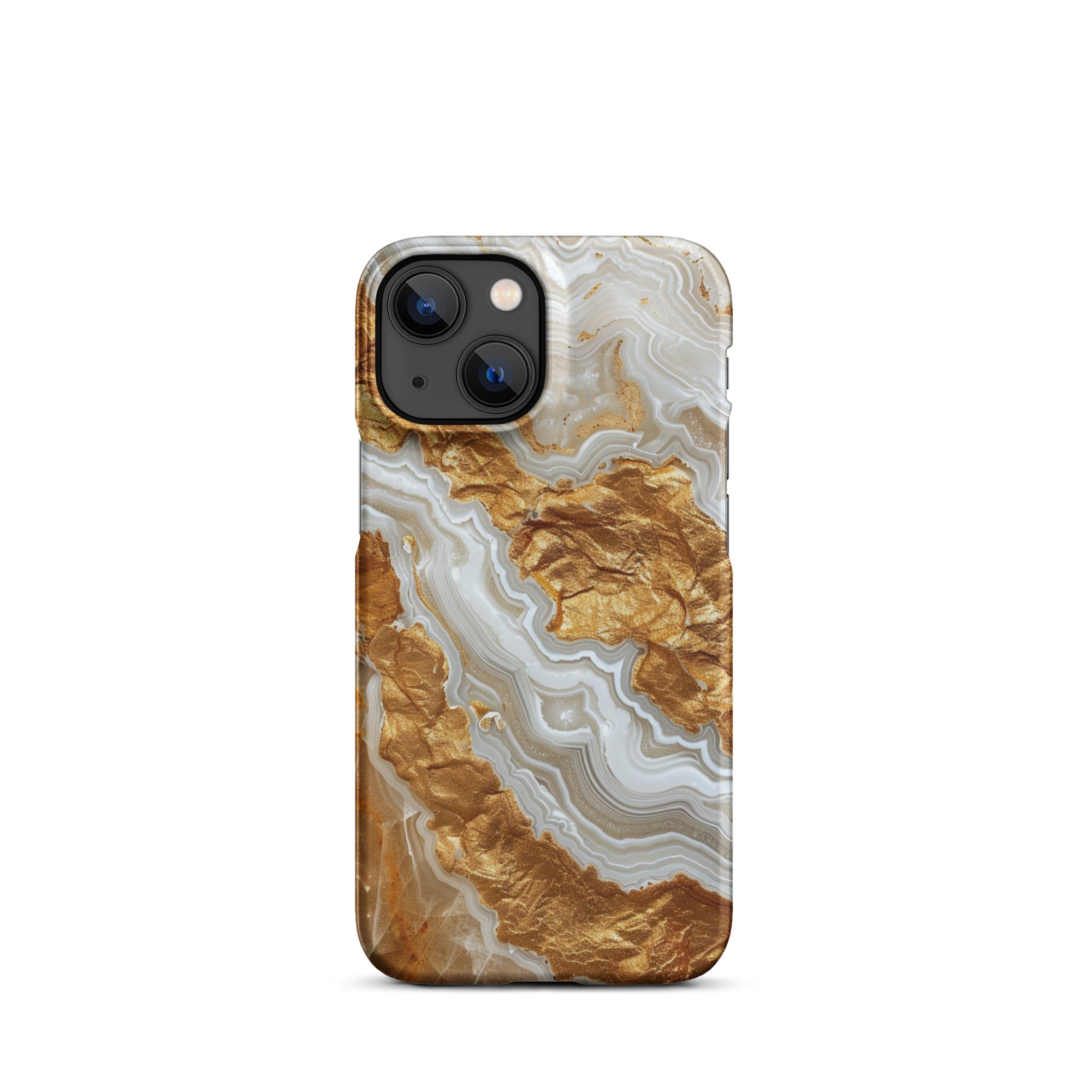 Premium Agate Snap Case for iPhone 14/13/12/11 Pro Max - Durable Protective Cover with Stylish Stone Pattern - Perfect for Everyday Use, Travel & Outdoor Activities