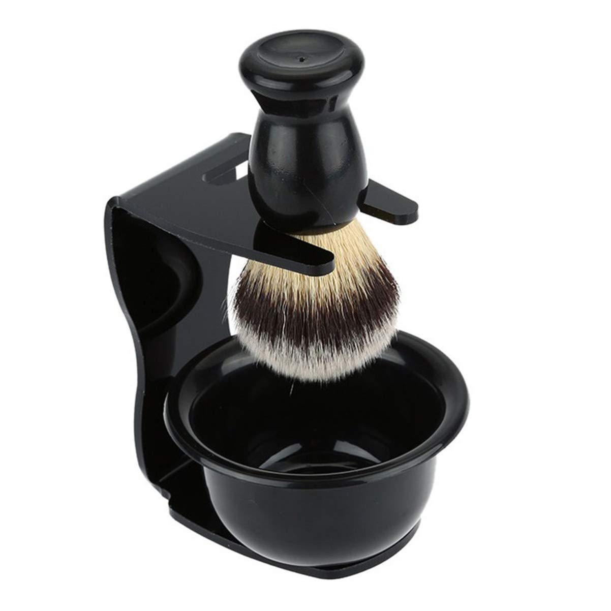 Acrylic Headphone Stand with Beard Shaving Kit - Premium Headset Holder & Shaving Bowl Set for Men | Perfect for Gaming Setup & Grooming Station