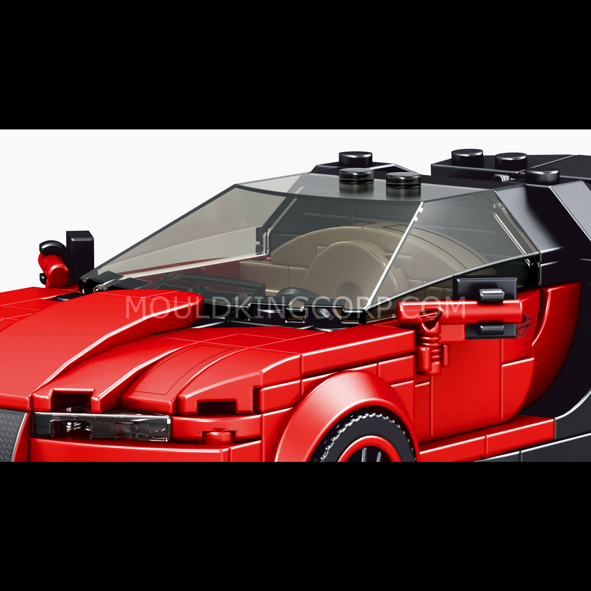 Mould King 27027 NO. Veyron Car Model Building Toy Set - 370 PCS DIY Sports Car Building Blocks for Adults & Kids - Perfect for STEM Learning, Creative Play & Collectors Display