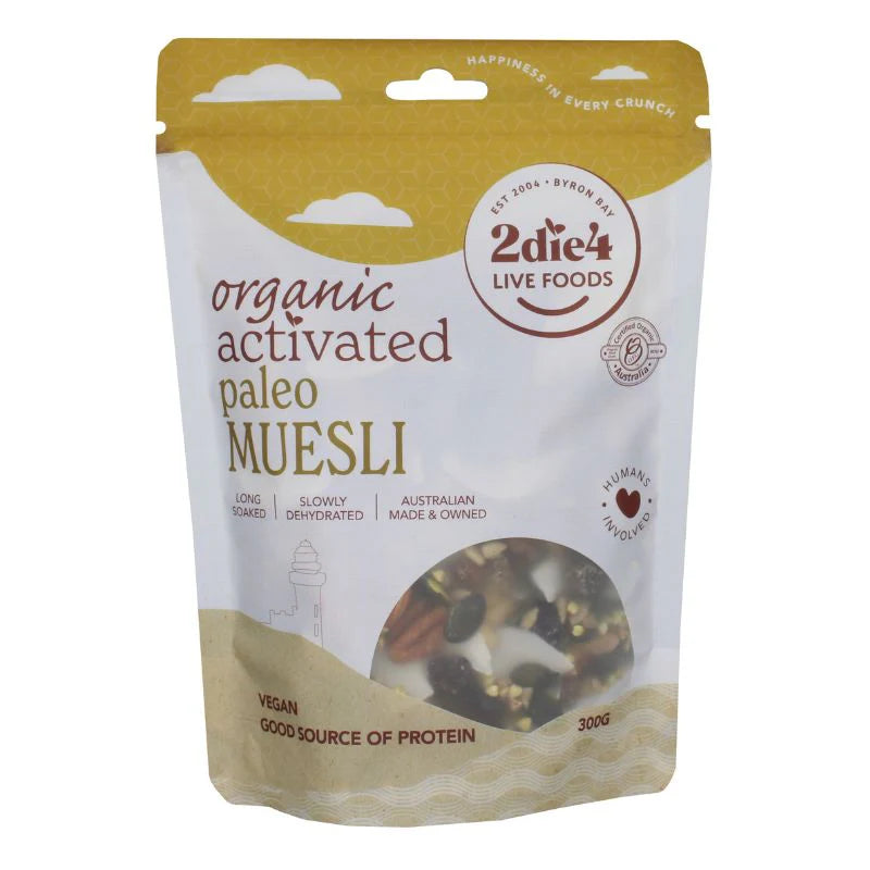 Organic Paleo Muesli with Activated Ingredients - Gluten-Free Breakfast Cereal for Healthy Lifestyle | Perfect for Keto, Paleo & Vegan Diets - Great for Morning Meals, Snacks & On-the-Go Nutrition