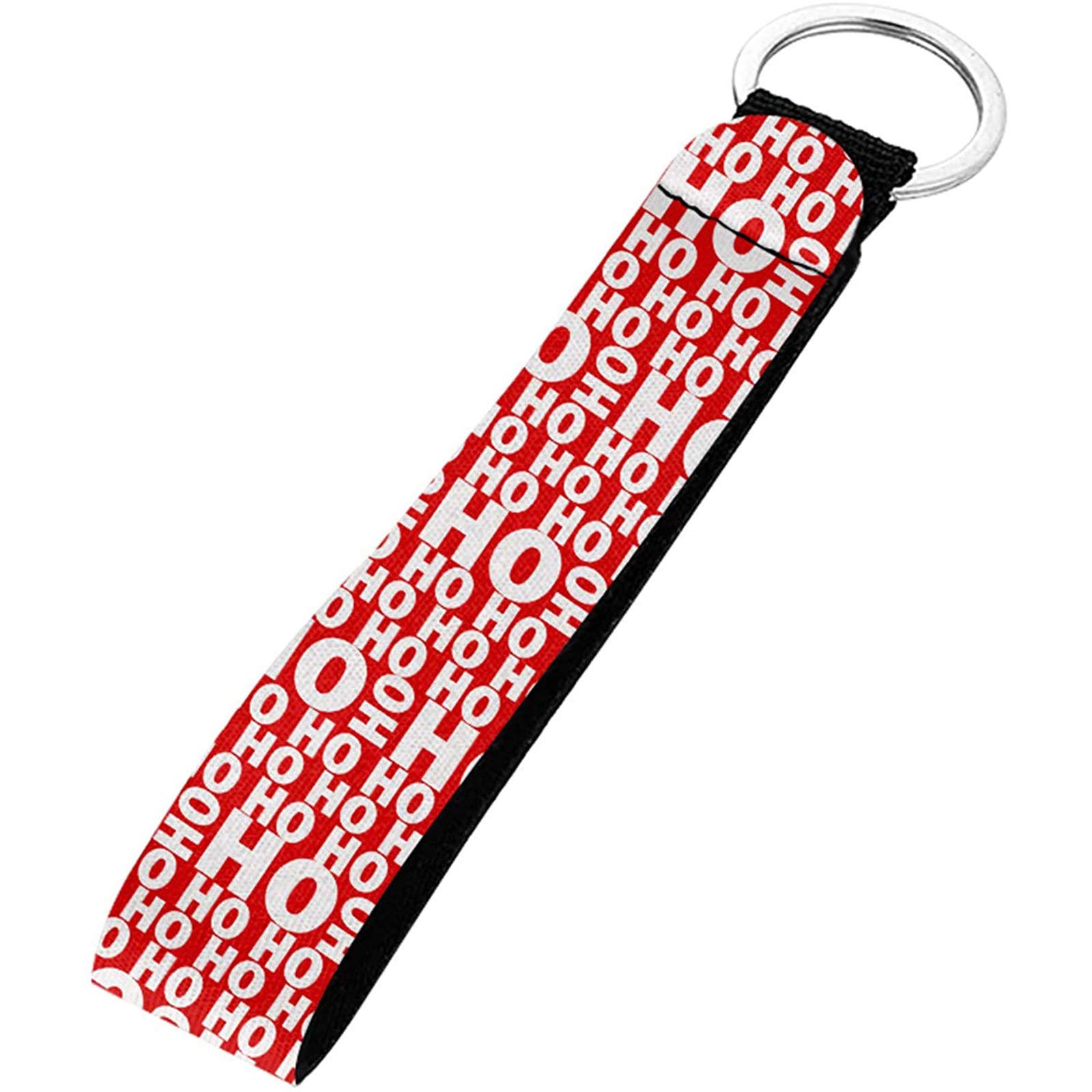 Christmas Keychain Lanyards - Travel Wristlet for Keys & ID
