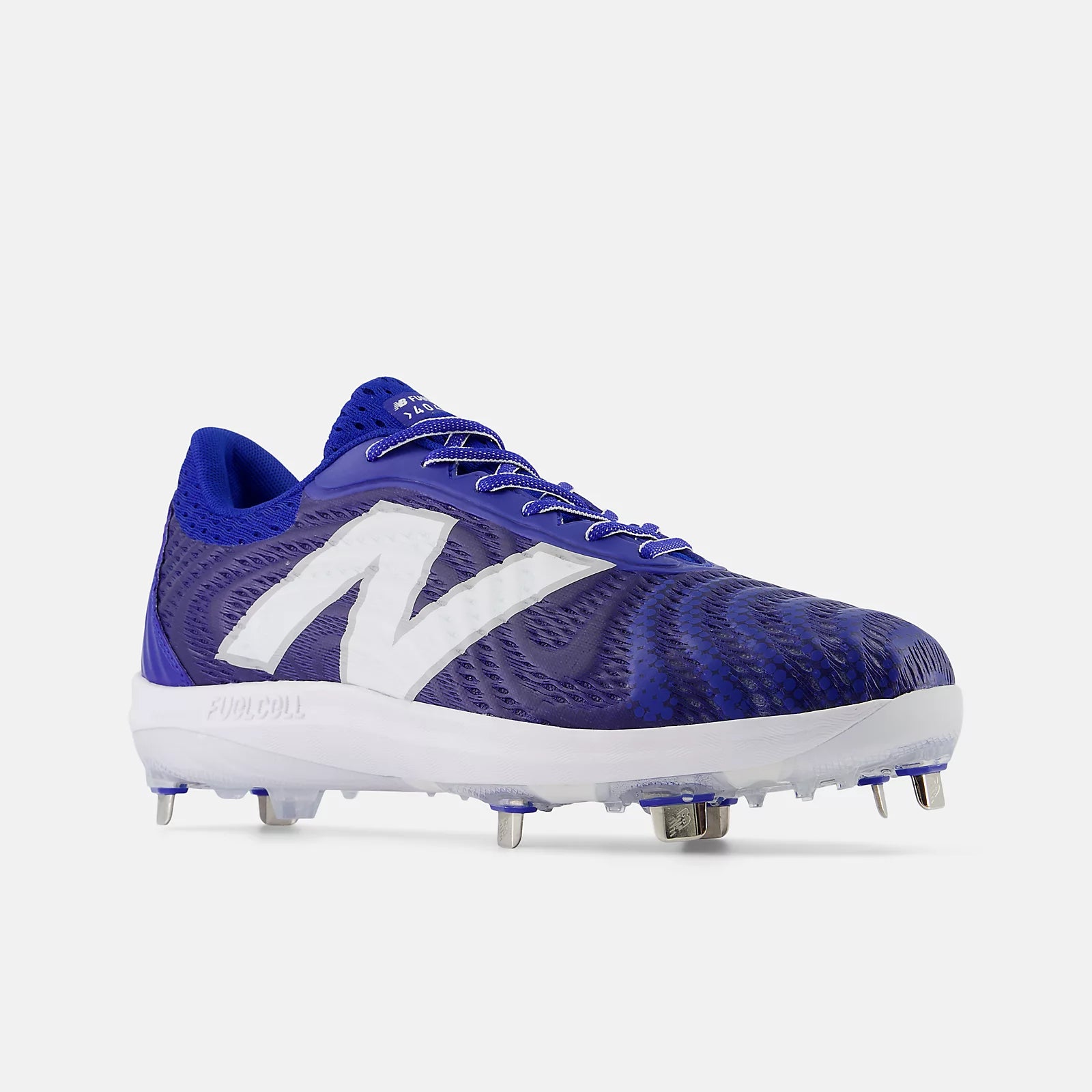 New Balance L4040TB7 Low Baseball Cleats - Blue & White | Lightweight Performance Shoes for Baseball, Softball & Training | Perfect for Games, Practice & Outdoor Sports