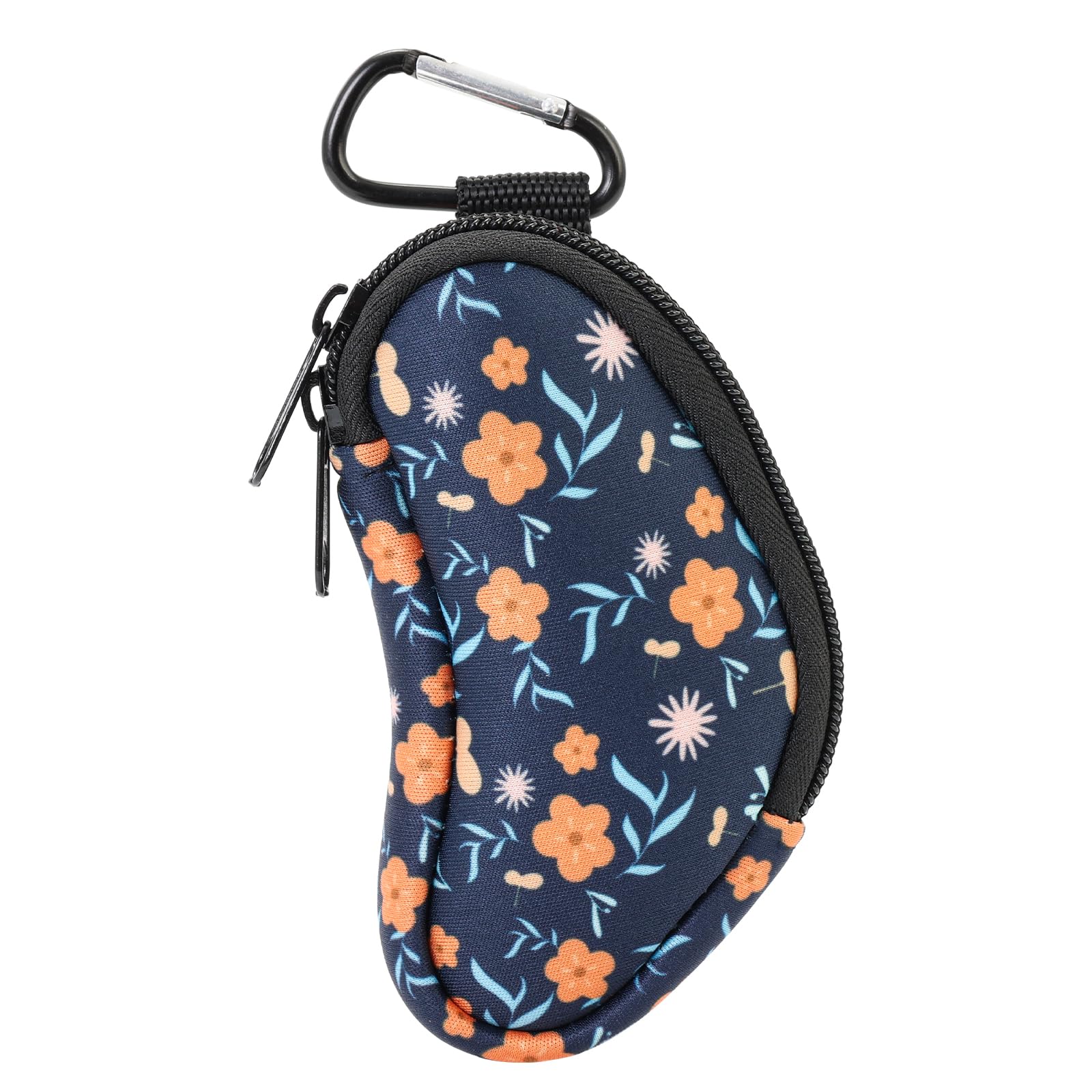 Portable Neoprene Asthma Inhaler Holder for L-Shaped Inhalers - Travel Case with Secure Storage (Blue Floral Design) | Perfect for Travel, Sports & Daily Use