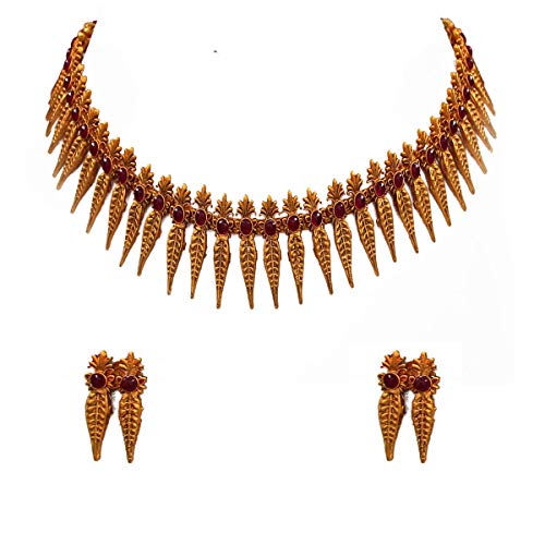Antique Necklace-MN 243-RED