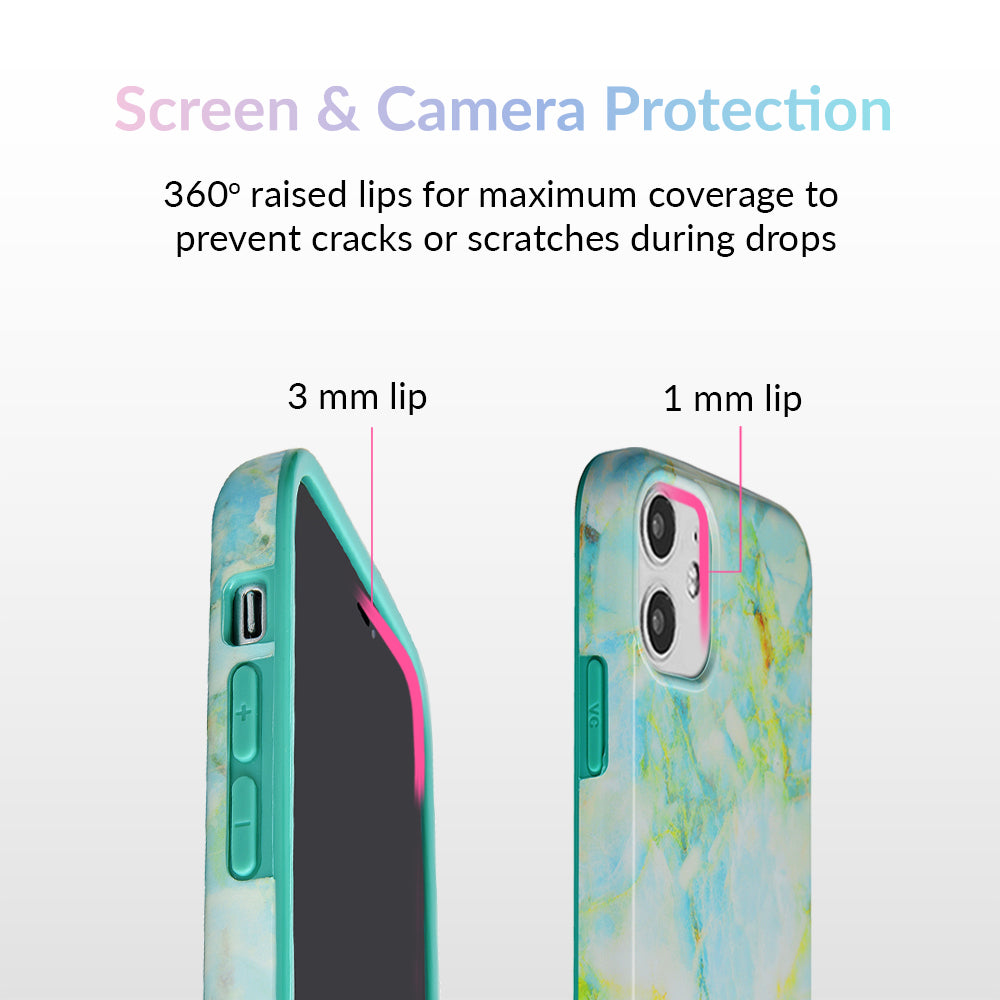 Premium Jade Marble iPhone Case - Elegant & Durable Protective Cover for iPhone [Model] - Perfect for Everyday Use, Travel & Gifting