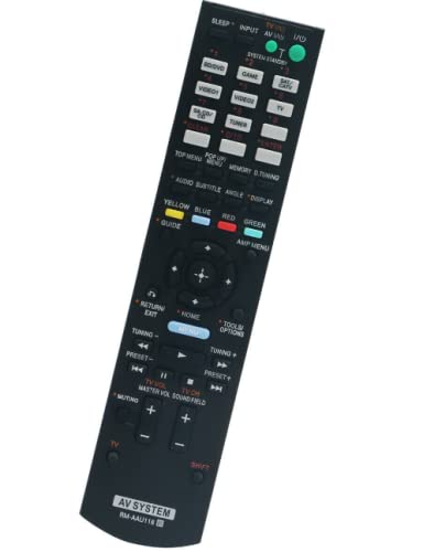 Sony AV Receiver Remote Control Replacement for STR-DN850, STR-DH710, STR-DH750 - Compatible with Home Theater Systems | Perfect for Movie Nights & Music Listening