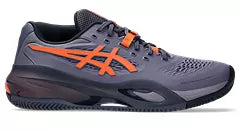 ASICS Men's Gel Resolution X CLAY/PADEL Tennis Shoes - Grayish Purple/Nova Orange - High-Performance Court Shoes for Clay & Padel Courts - Perfect for Competitive Play & Training Sessions