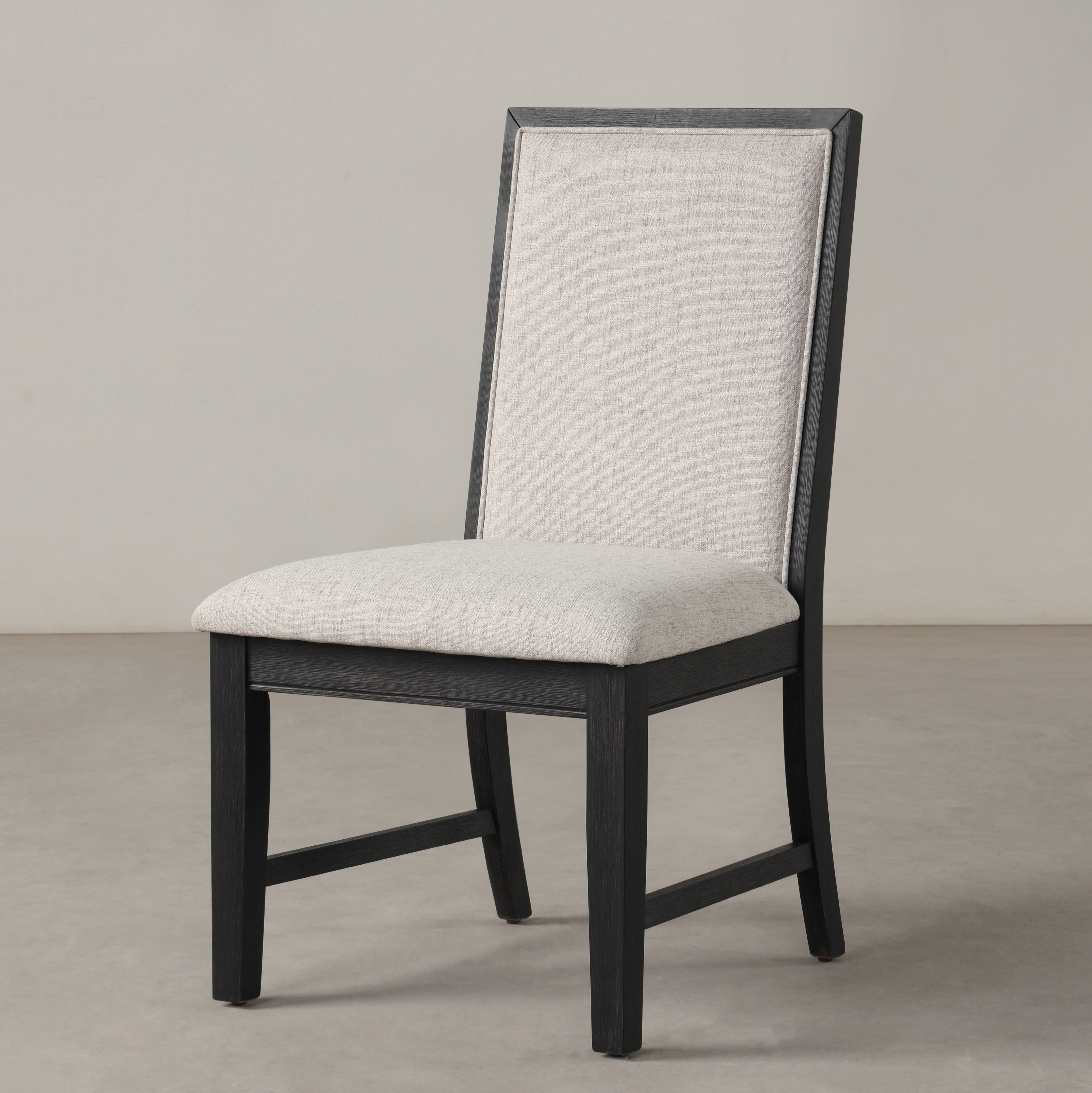 Roundhill Furniture Modern Upholstered Dining Chairs - Gray Set of 2 - Comfortable Contemporary Kitchen & Dining Room Chairs for Home Decor
