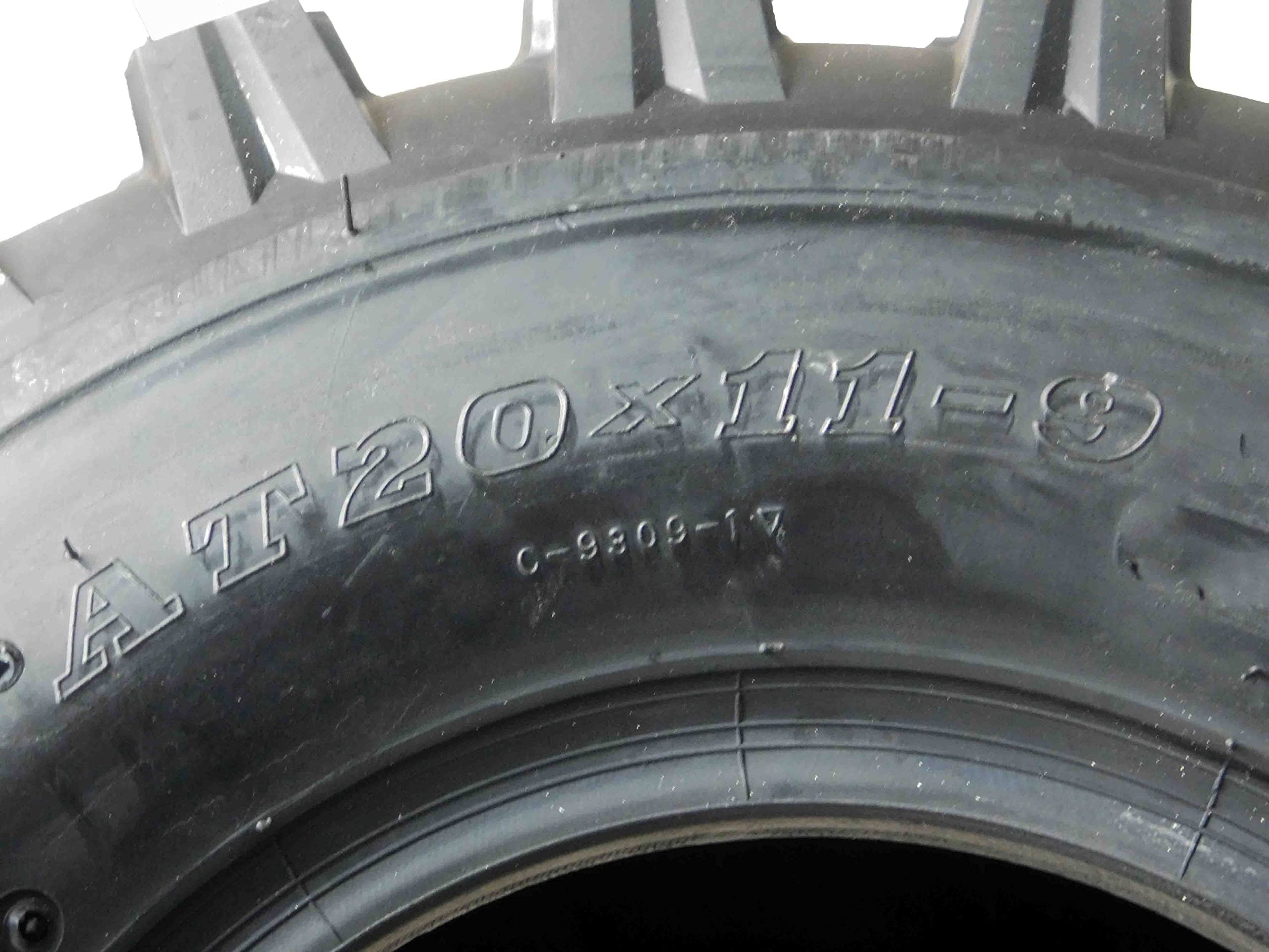 CST Ambush Race/Desert 4-Ply 20x11-9 ATV Tires (2 Pack) - High-Performance Off-Road Tires for Sand, Mud & Trail Riding