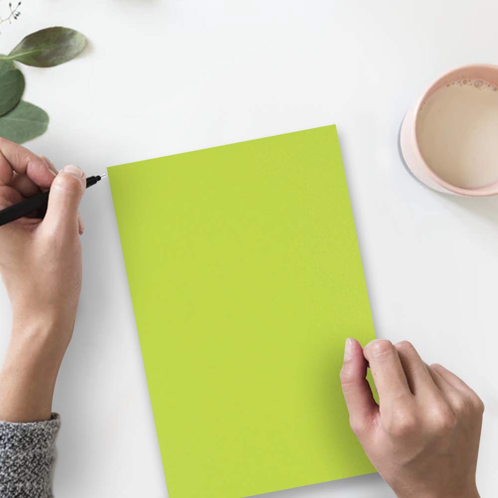 JAM PAPER Colored 65lb Cardstock Paper - 8.5 x 11 Inch Coverstock - 176 GSM - Ultra Lime Green - 250 Sheets per Ream - Perfect for Scrapbooking, Invitations & Craft Projects