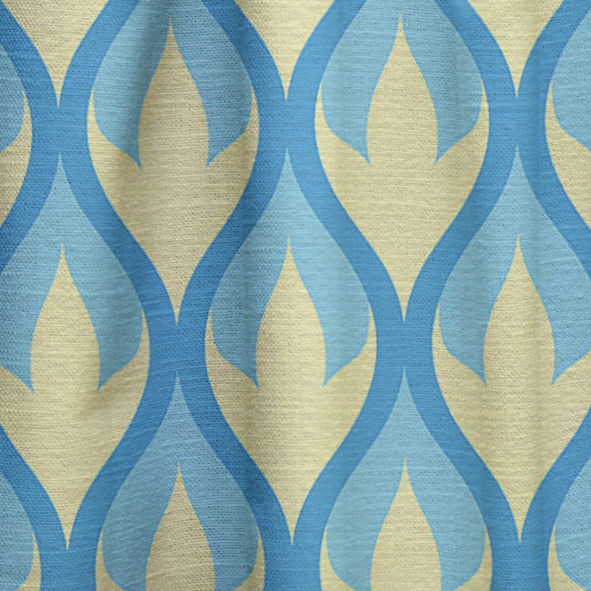 DesignQ Retro Abstract Pattern Thermal Insulated Curtains - Single Panel 52x120 Inches - Blackout Drapes for Bedroom & Living Room - Perfect for Home Decor & Light Control