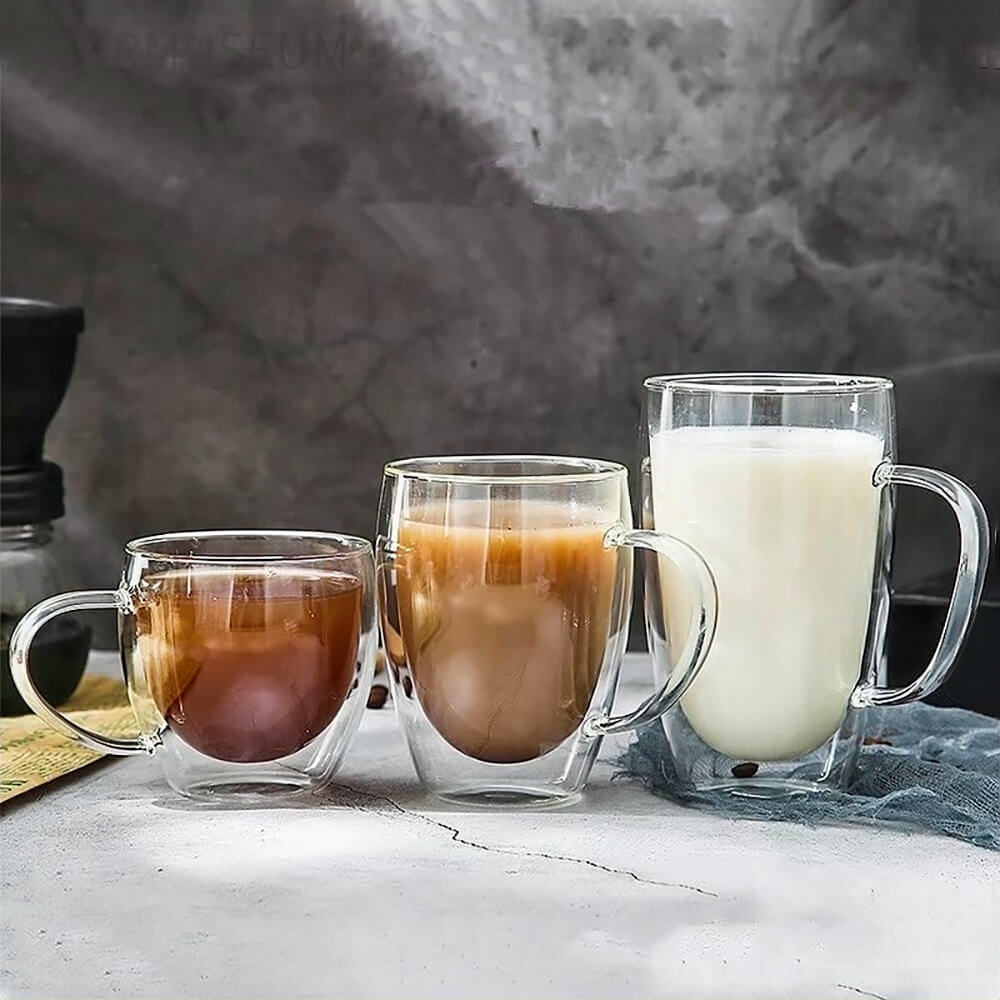 Isadore Double Wall Insulated Glass Tumbler - 20oz Leakproof Travel Mug for Hot & Cold Drinks - Perfect for Coffee, Tea, Iced Beverages at Home, Office or Commuting