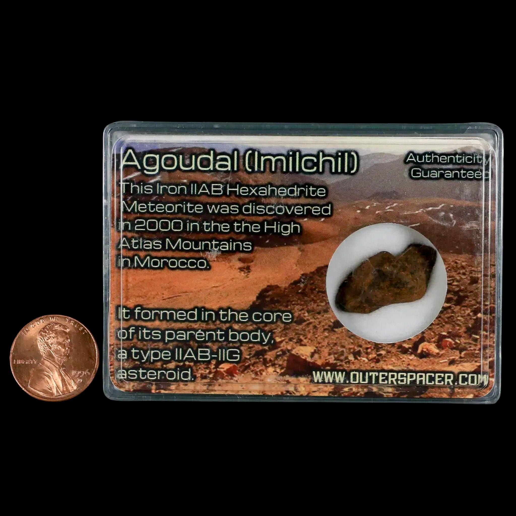 Agoudal (Imichil) Iron Meteorite Specimen - 5.7 Grams Authentic Space Rock Discovered in 2000 | Rare Collectible for Science Enthusiasts & Home Decor Display