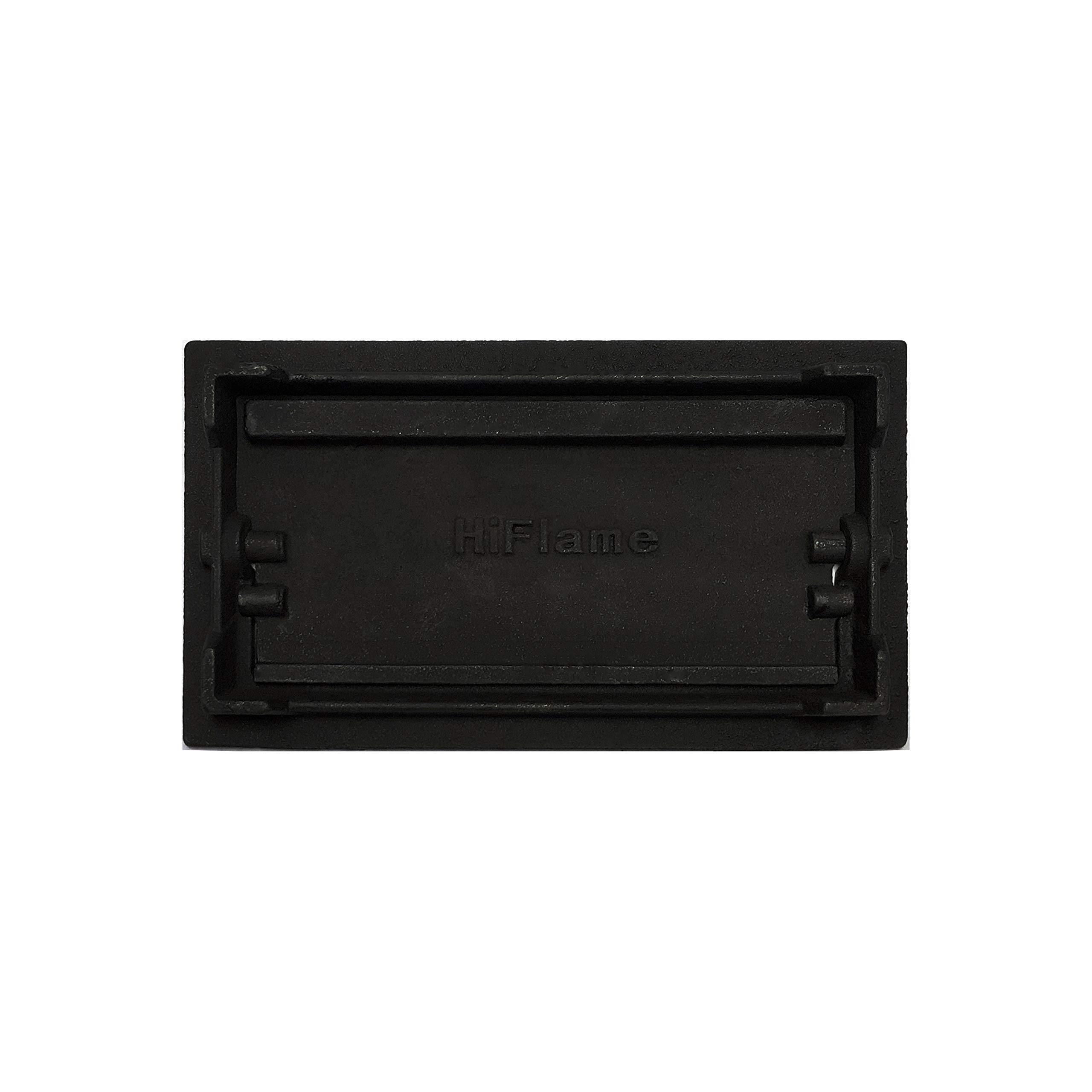Heavy Duty Coated Sand Casting Cast Iron Fireplace Ash Dump Door - Durable Fireplace Accessory for Wood Stove, Fire Pit & Outdoor Fireplace Maintenance