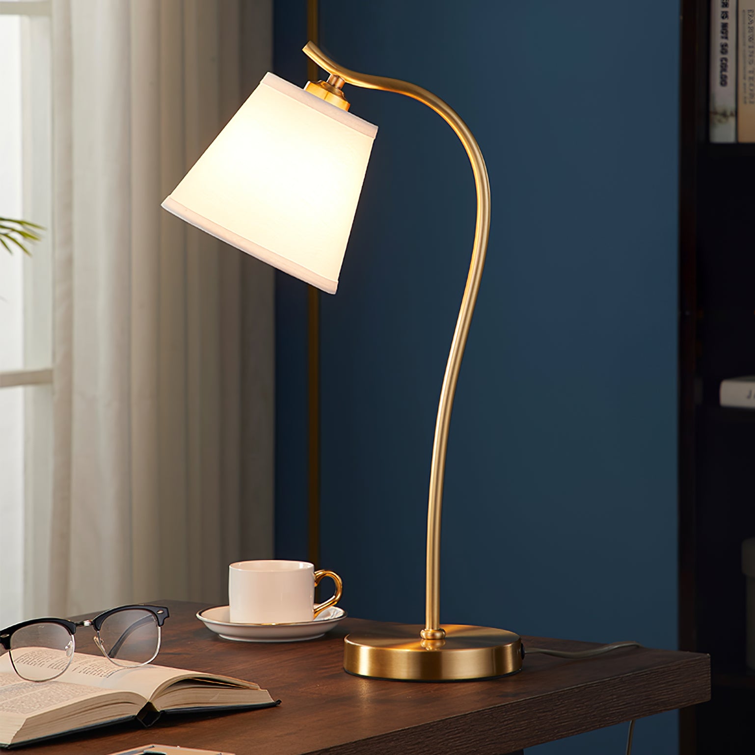 Aneta Table Lamp - Modern LED Desk Lamp with Adjustable Brightness & Color Temperature for Home Office, Bedroom, and Study Room Lighting