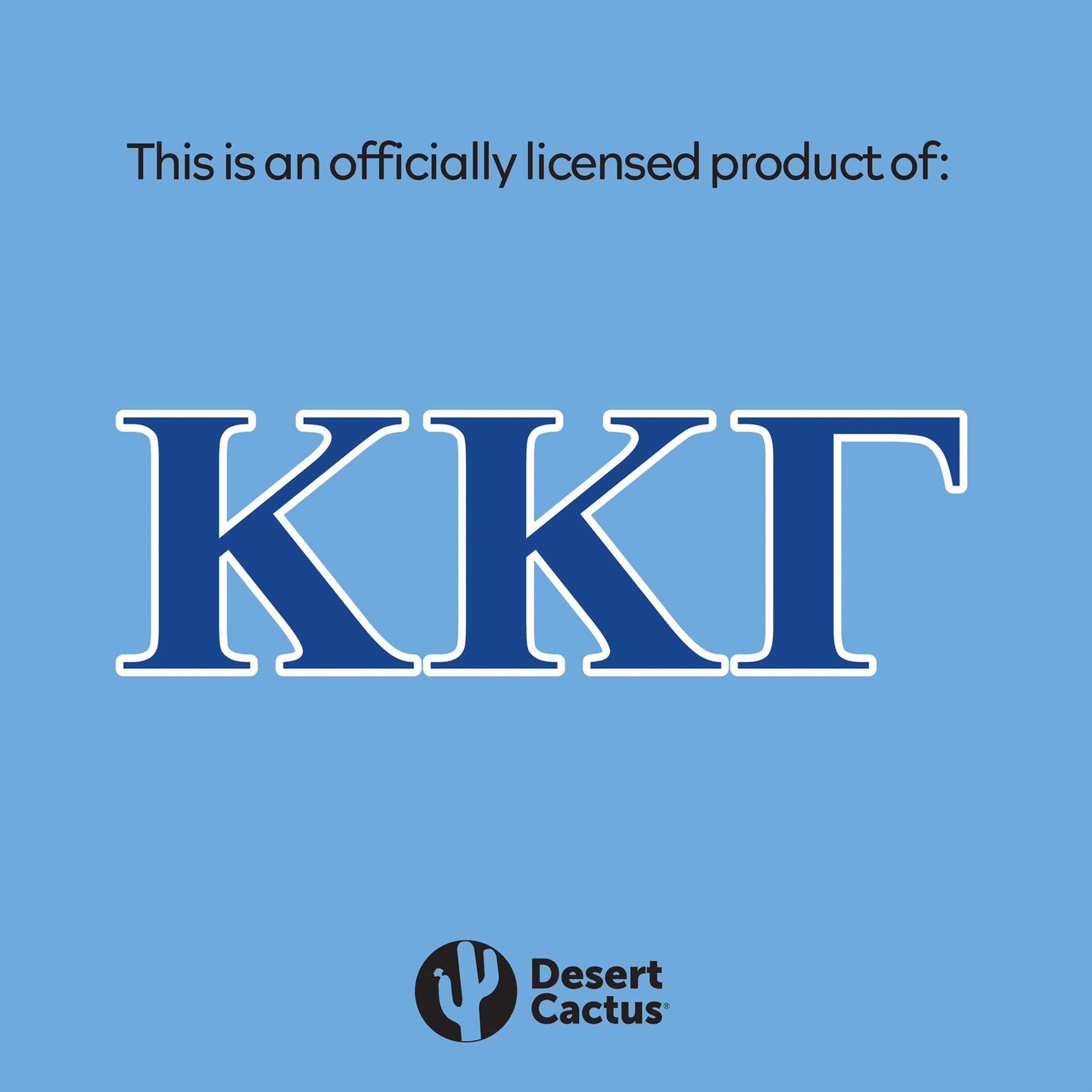 Kappa Kappa Gamma Sorority Pin Set - 3 Piece Desert Cactus & Marble Design Badge Collection (2.25 inch) | KKG Greek Life Accessories for Backpacks, Jackets & Sorority Events
