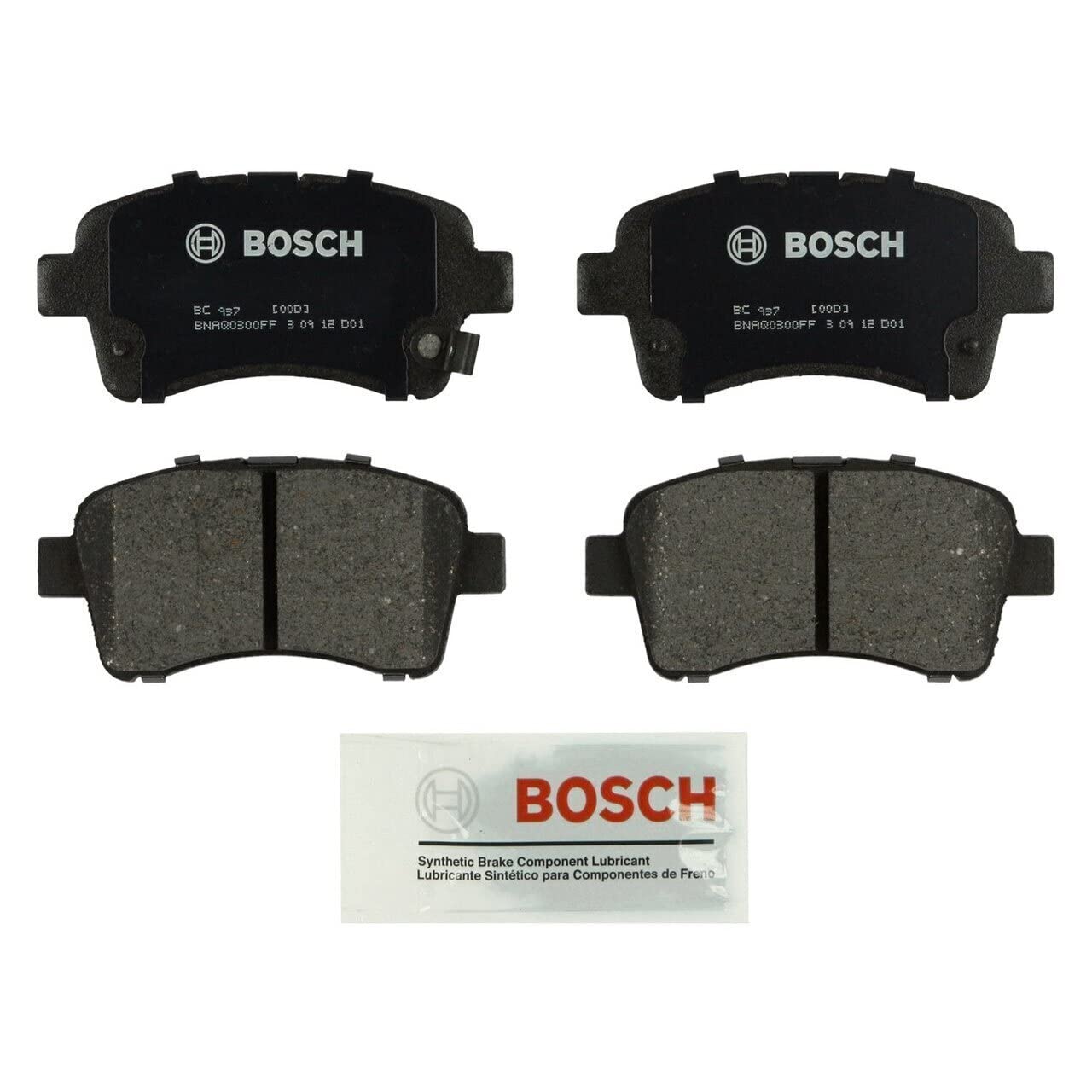 Bosch BC937 Disc Brake Pads - Premium Replacement Brake Pads for Smooth & Quiet Stopping | Compatible with Multiple Vehicle Models | Ideal for Daily Commuting, City Driving & Highway Use