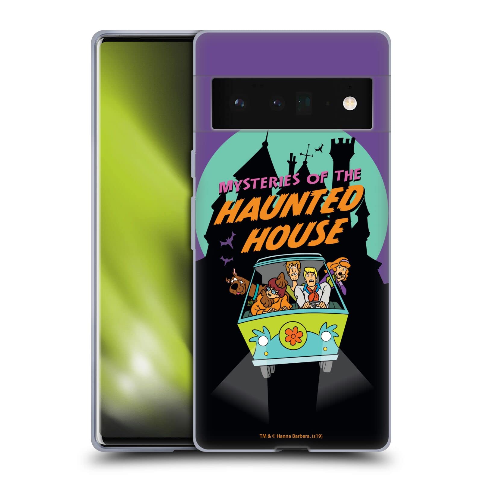 Scooby-Doo Haunted House Case for Google Pixel 6 Pro - Officially Licensed Soft Gel Cover for Halloween & Horror Fans
