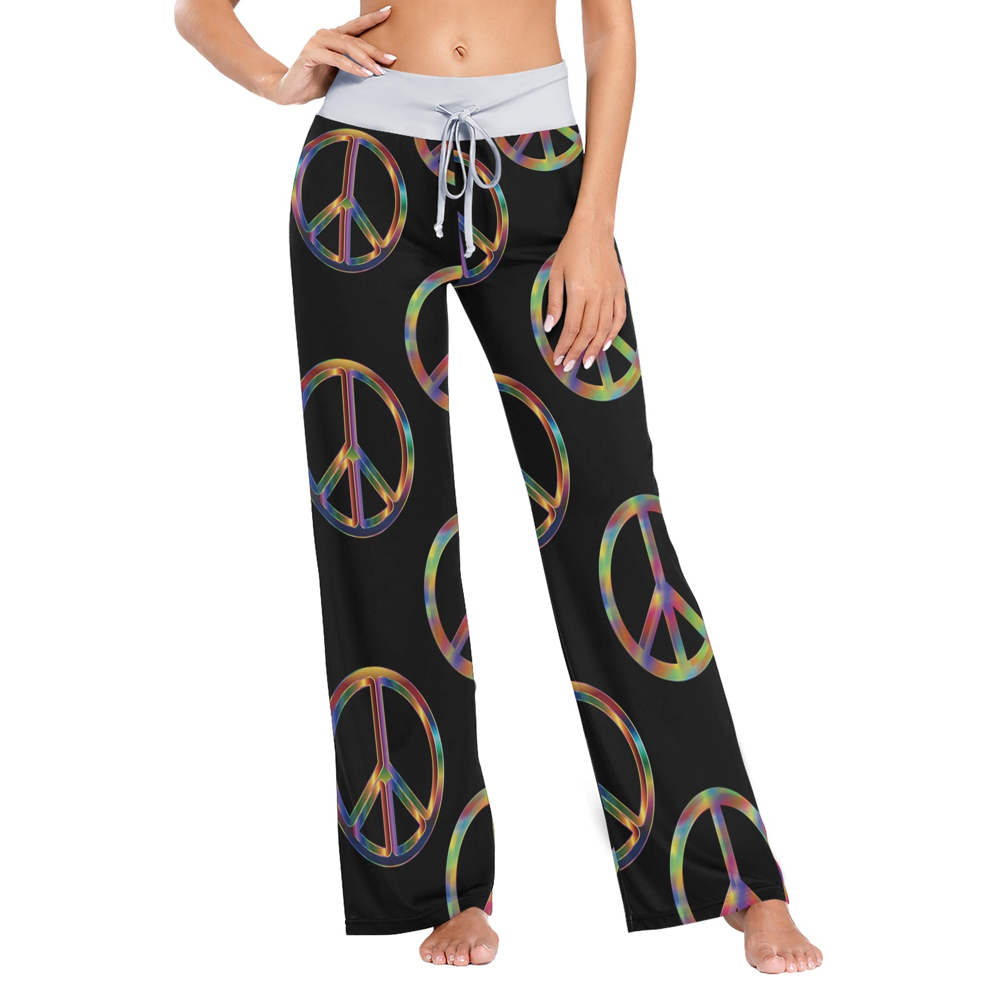 XUWU Women's Lounge Pajama Pants - Soft Stretchy Wide Leg Sleepwear for Women - Perfect for Sleeping, Lounging at Home, and Relaxing