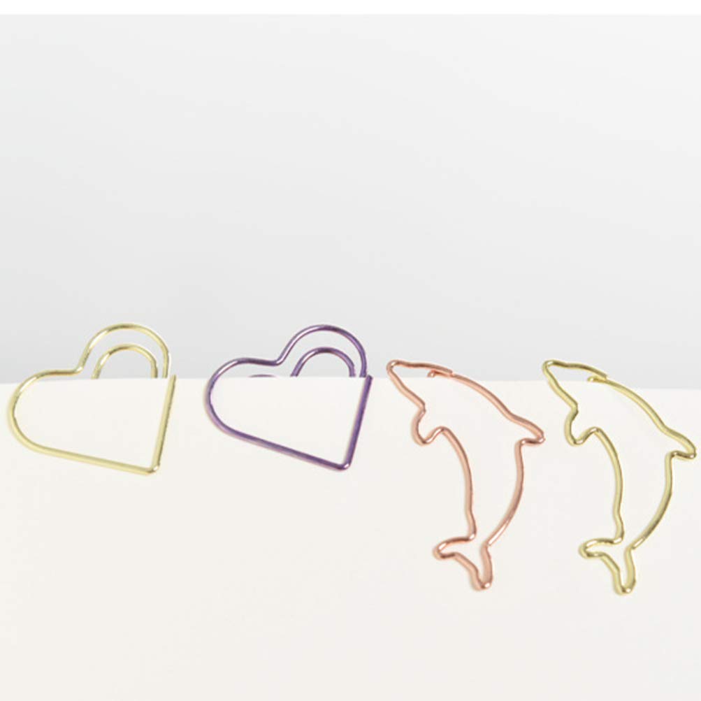 NUOBESTY 20pcs Mini Paper Clips - Stainless Steel Cat & Musical Note Shaped Bookmarks, Colorful Cartoon Page Holders for Books, Folders & Office Use - Perfect for Students, Teachers & Organizers