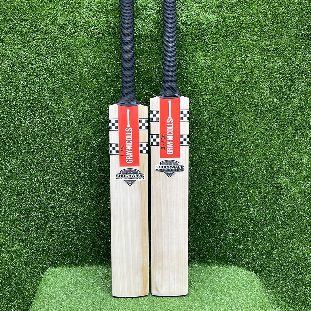 Gray Nicolls Shockwave 2.0 5 Star Junior Cricket Bat - English Willow Youth Cricket Bat for Practice & Matches - Perfect for Young Players & Training Sessions