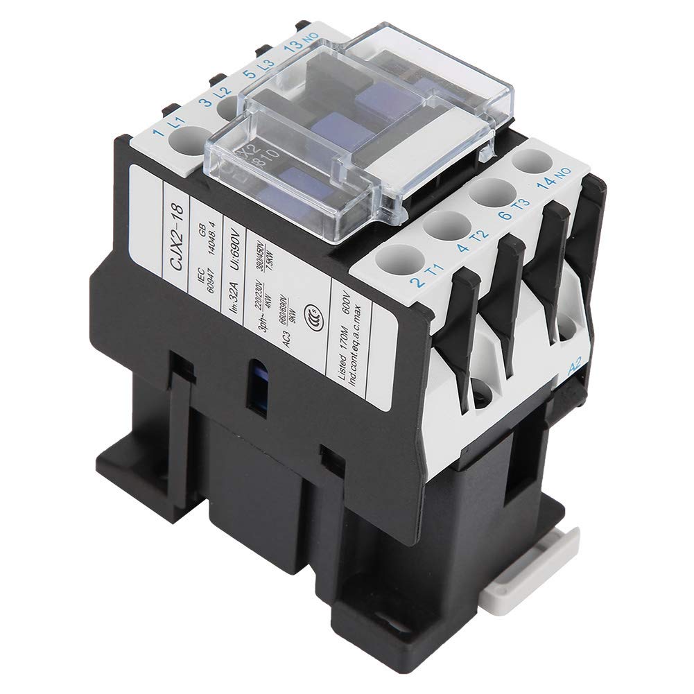 AC Contactor - High Conductivity Industrial Electrical Contactor for Power Distribution & Appliances | Ideal for HVAC Systems, Industrial Machinery & Electrical Panels