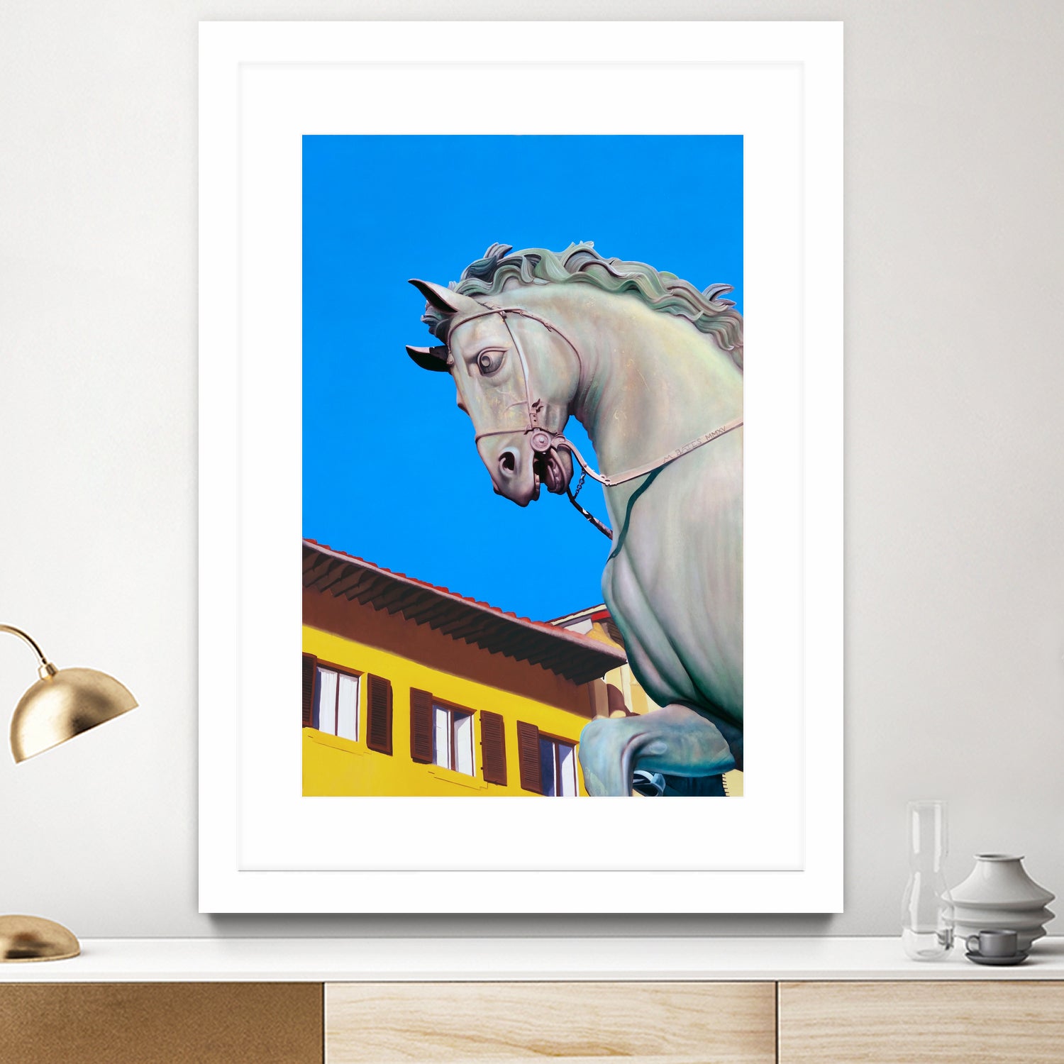 Cosimo Horse Statue - Elegant Italian Home Decor Sculpture for Living Room, Office & Garden | Perfect Gift for Art Lovers & Equestrian Enthusiasts