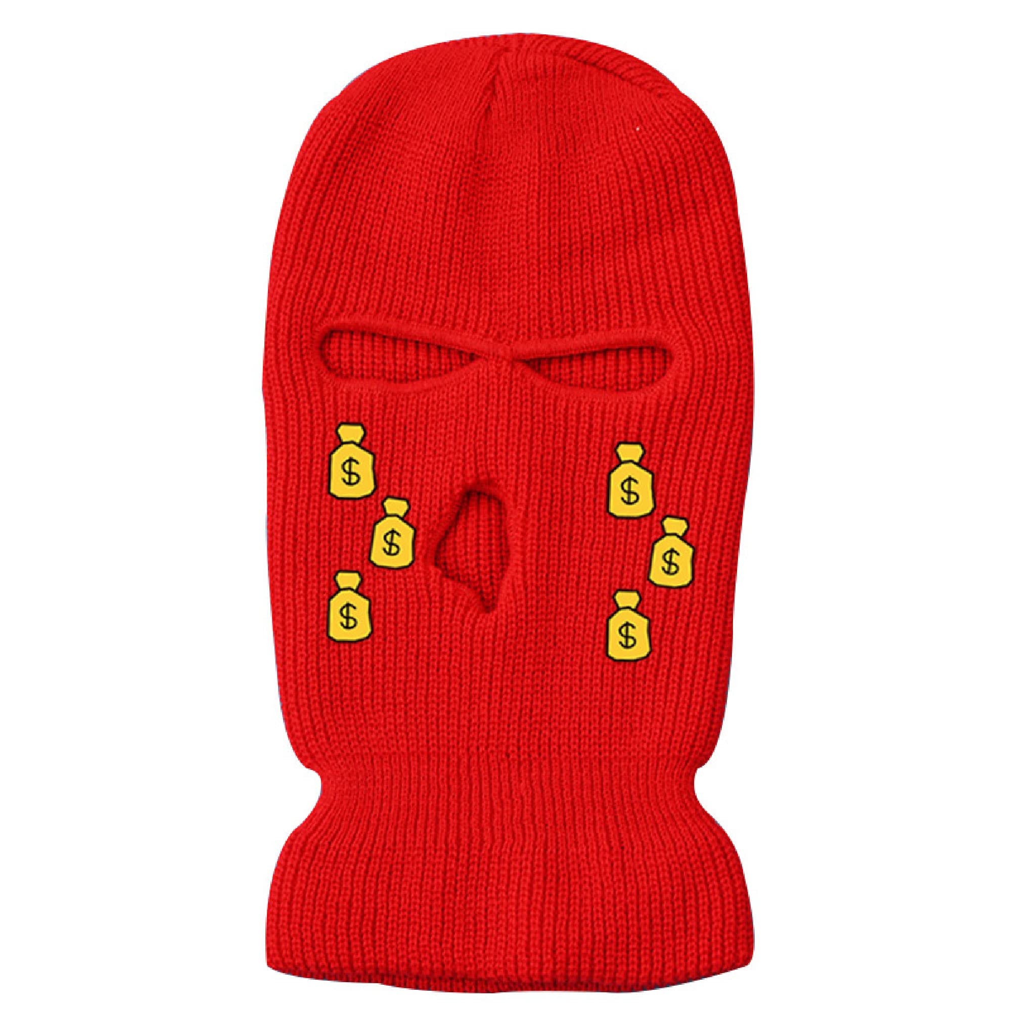 IMSWW 3-Hole Wool Knit Ski Mask - Winter Warm Windproof Balaclava for Skiing, Snowboarding, Cycling & Outdoor Activities