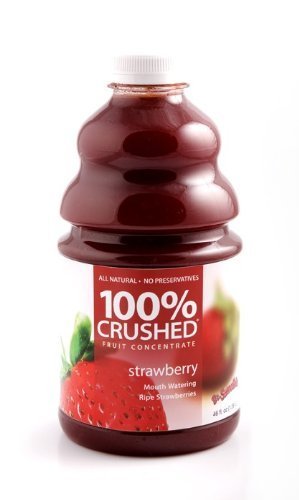 Dr. Smoothie 100% Natural Strawberry Crushed Fruit Smoothie - 46 Oz Bottle for Healthy Breakfast, Snacks & Smoothie Recipes - No Sugar Added, Vegan & Gluten-Free