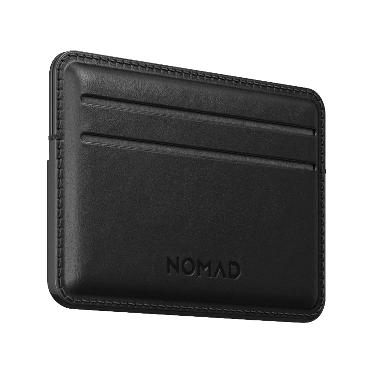 NOMAD Black Horween Leather Card Wallet - Slim RFID Blocking Minimalist Wallet for Men & Women | Perfect for Travel, Business & Everyday Use