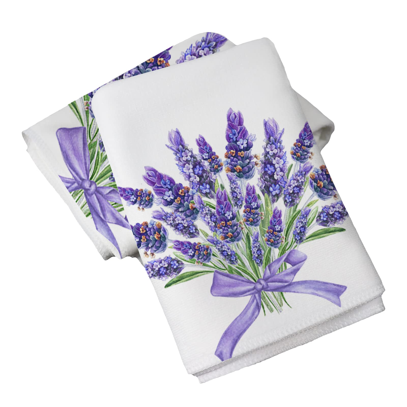 **Luxury Purple Bath Towel Set of 2 - 100% Cotton Quick-Dry Hand Towels for Bathroom Decor, Housewarming Gifts, Mother's Day & Birthday Presents - Perfect for Spa, Guest Bathrooms & Lavender-Themed Home Decor**
