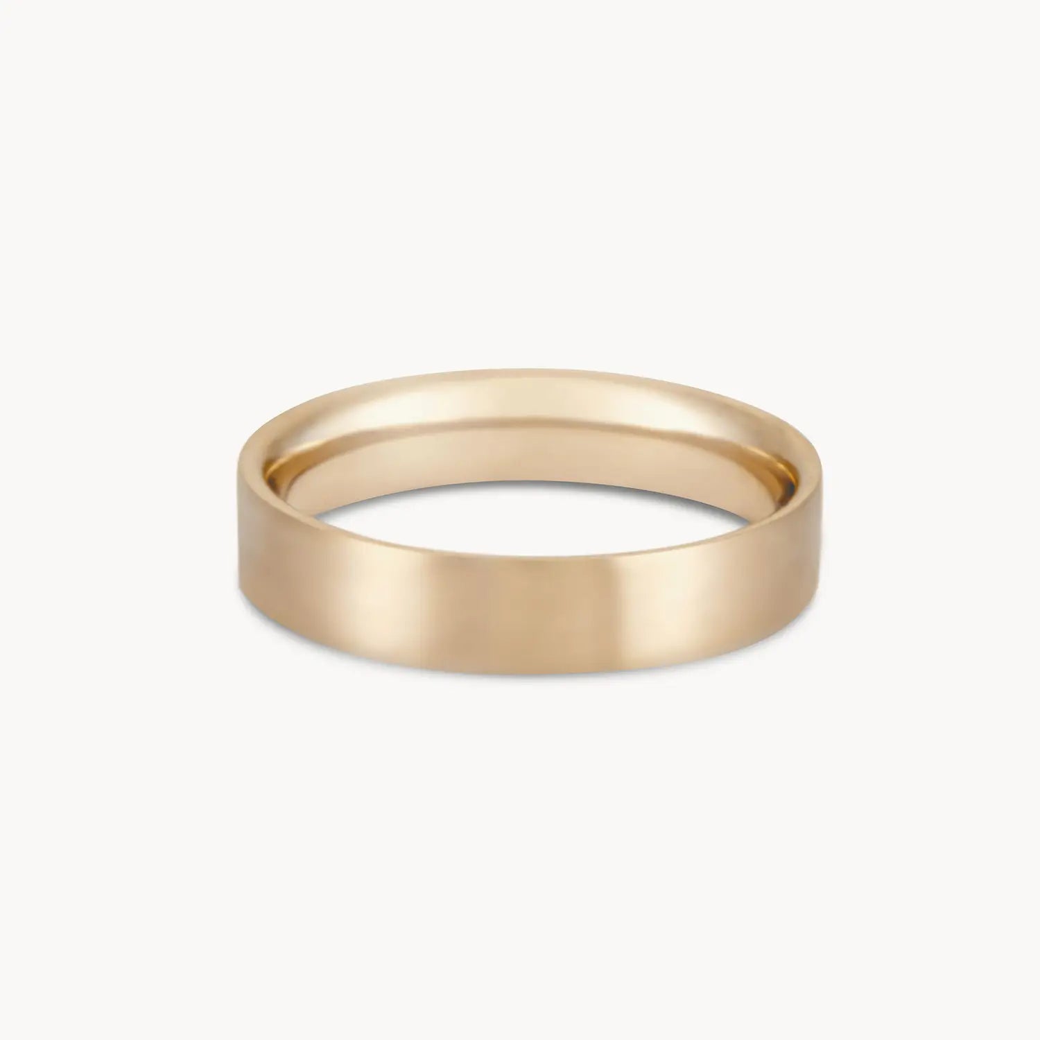 14K Yellow Gold Everlast Band Ring - Polished Finish for Men & Women - Perfect for Weddings, Anniversaries, and Everyday Wear