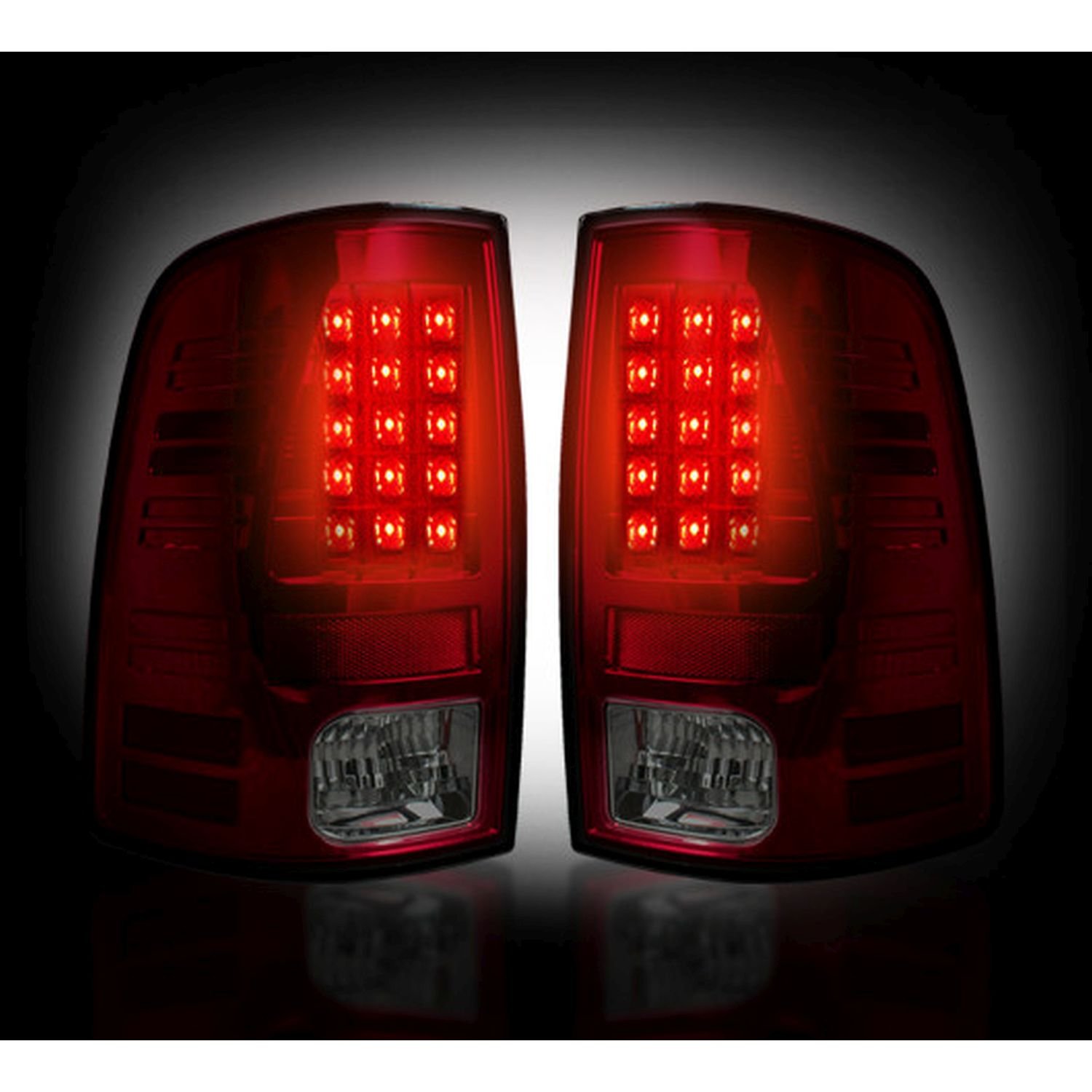 Recon 264169RBK LED Tail Lights for Trucks & SUVs - High Performance Brake Lights with Bright LED Bulbs - Easy Installation & Durable Design - Perfect for Off-Roading, Night Driving & Vehicle Customization