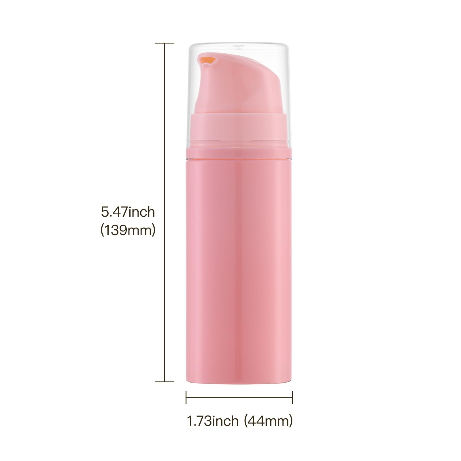 3.4oz (100ml) Foam Pump Bottles - Travel Size Empty Foaming Soap Dispensers for Lash Cleanser, Shampoo, Hand Sanitizer (3 Pack, Pink) - Perfect for Travel, Salon, Bathroom & Home Use