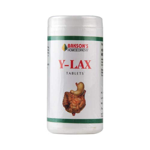 Baksons Y-Lax Tablets (200 Count) - Natural Constipation Relief for Adults & Seniors | Gentle Laxative for Digestive Health | Home & Travel Use