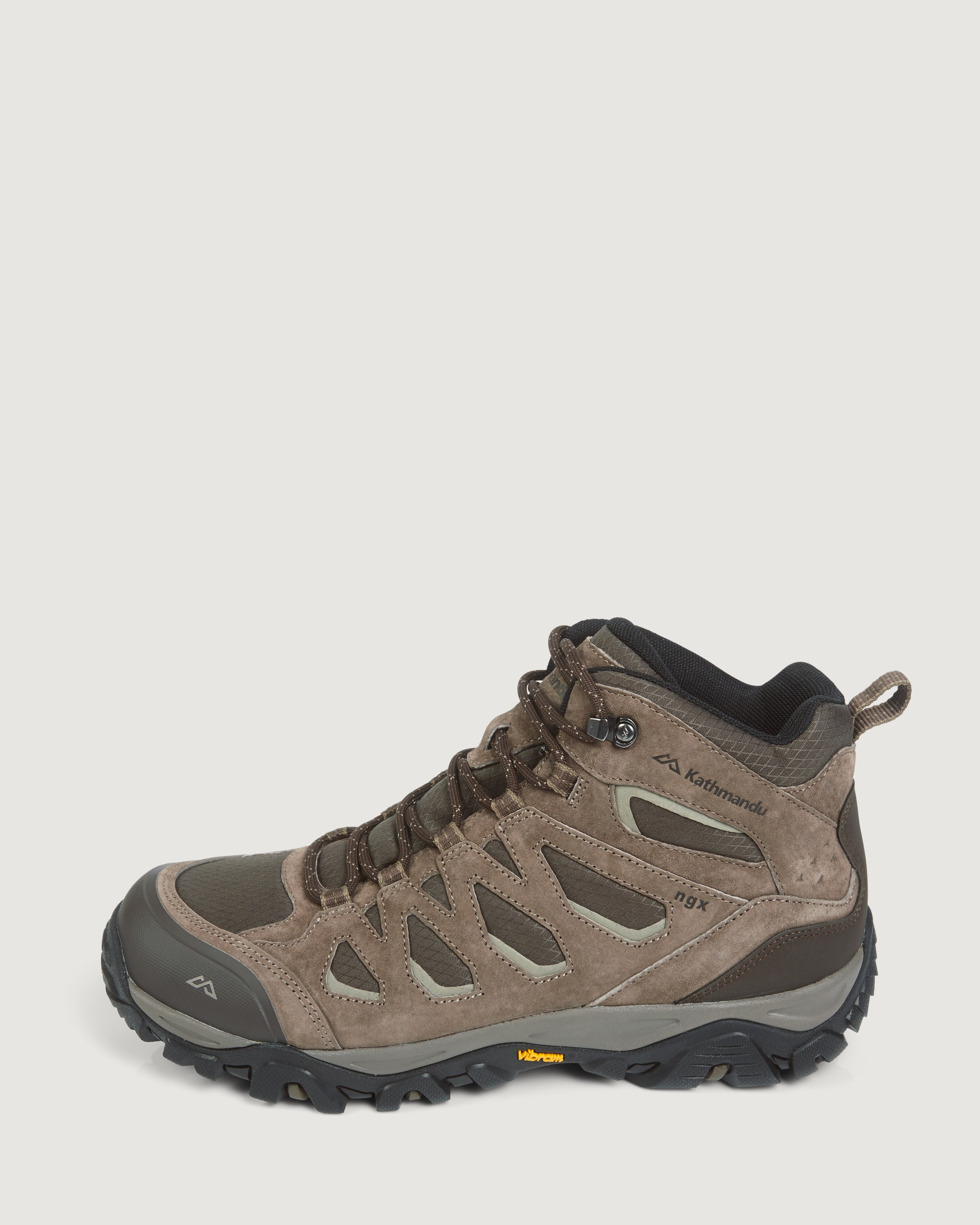 Men's Mornington Waterproof Mid Hiking Boots - Gunsmoke Color | Lightweight & Durable Outdoor Shoes for Trekking, Camping & Mountain Climbing