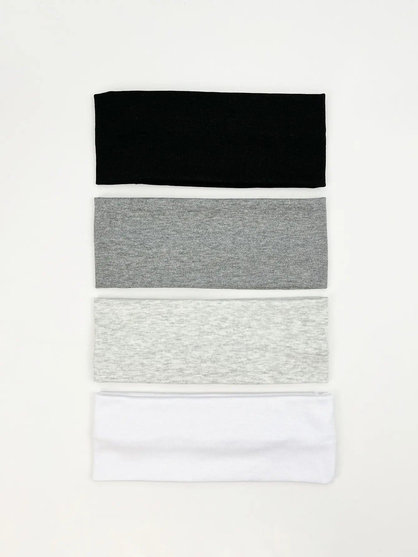 4 Pack Knitted Yoga Headbands for Women - Soft Stretchy Hair Bands for Workouts, Running, Pilates & Everyday Use